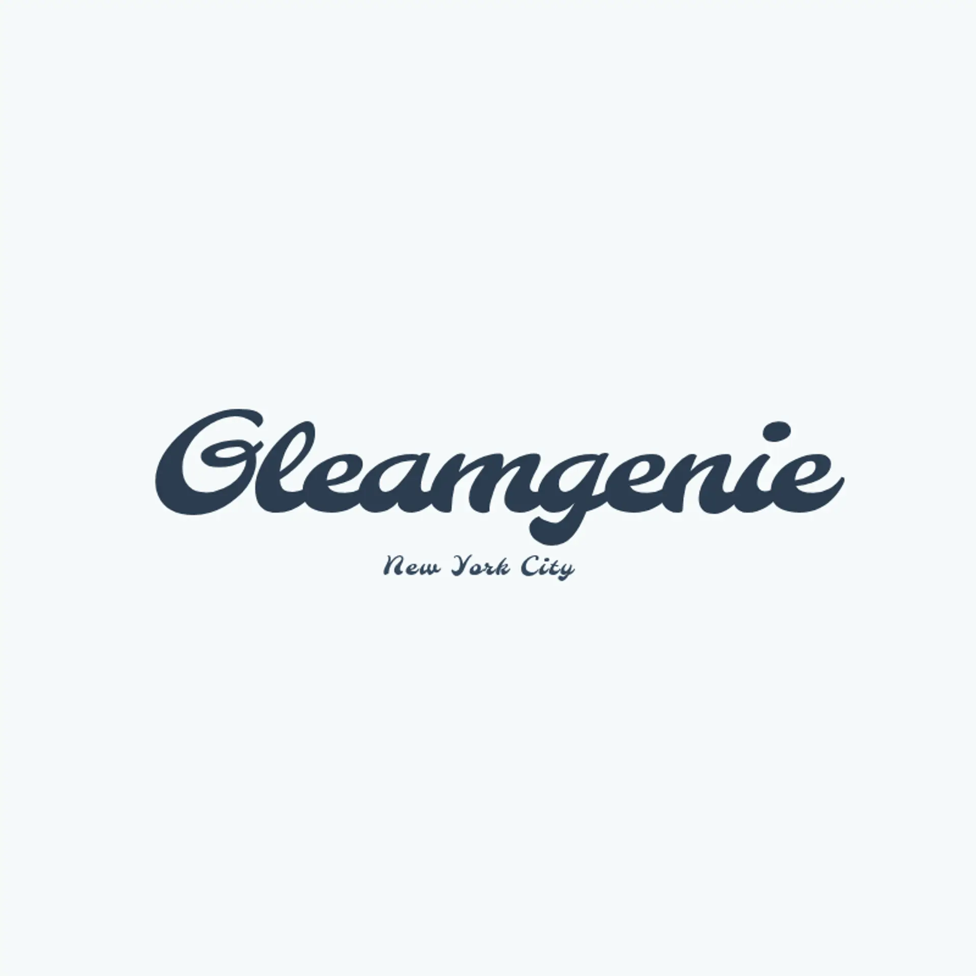 GleamGenie logo for cleaning services