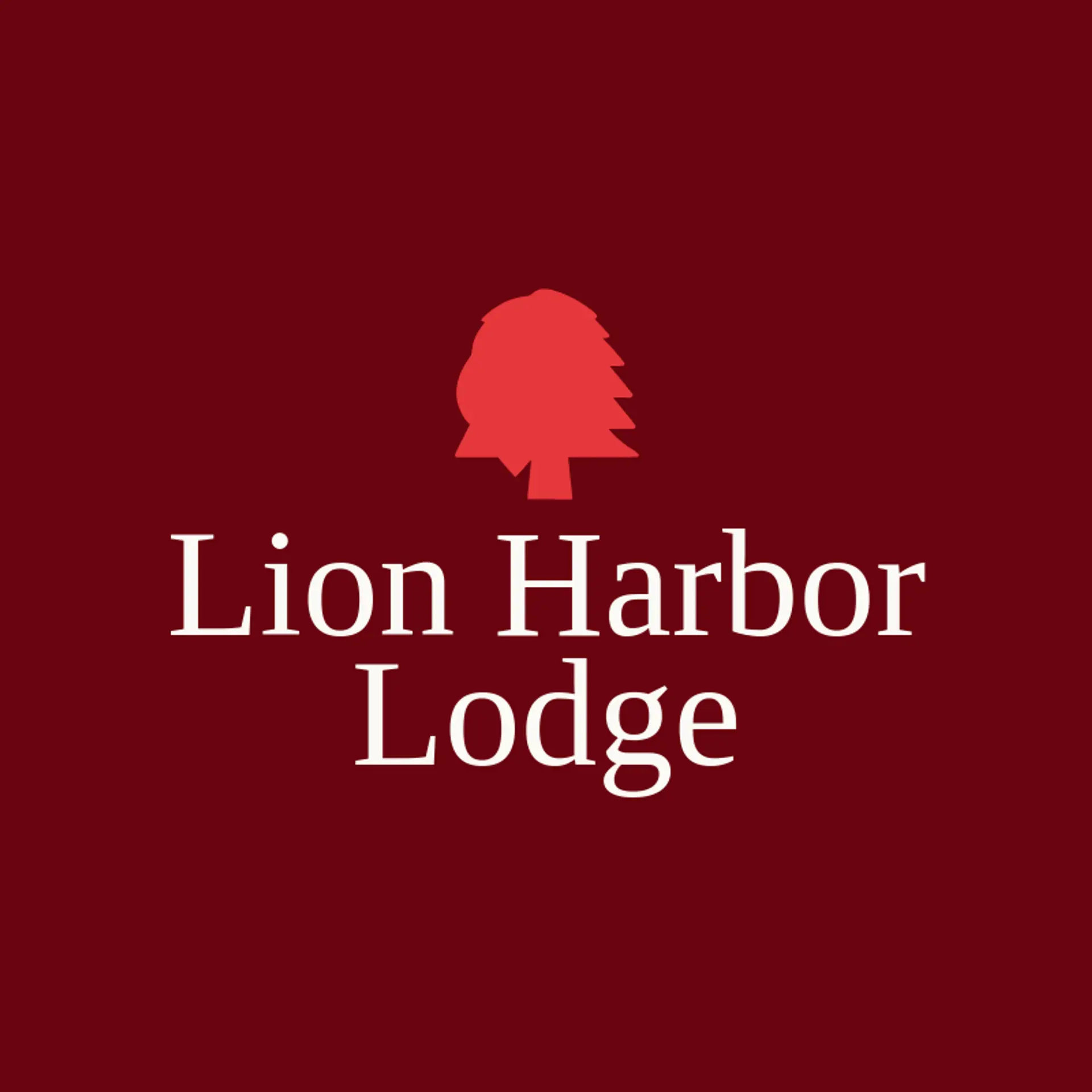 Lion Harbor Lodge logo for lion head