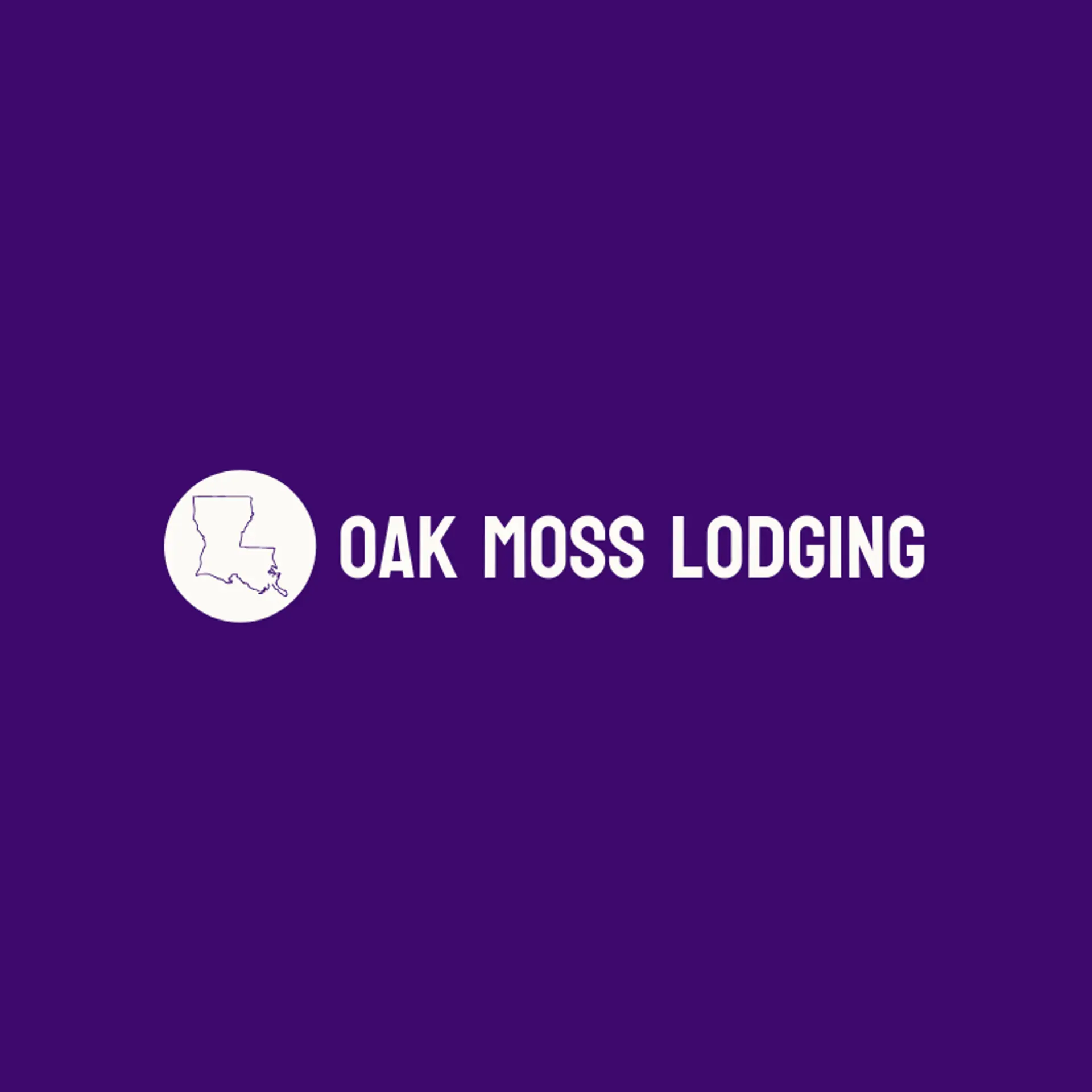 Oak Moss Lodging logo for louisiana