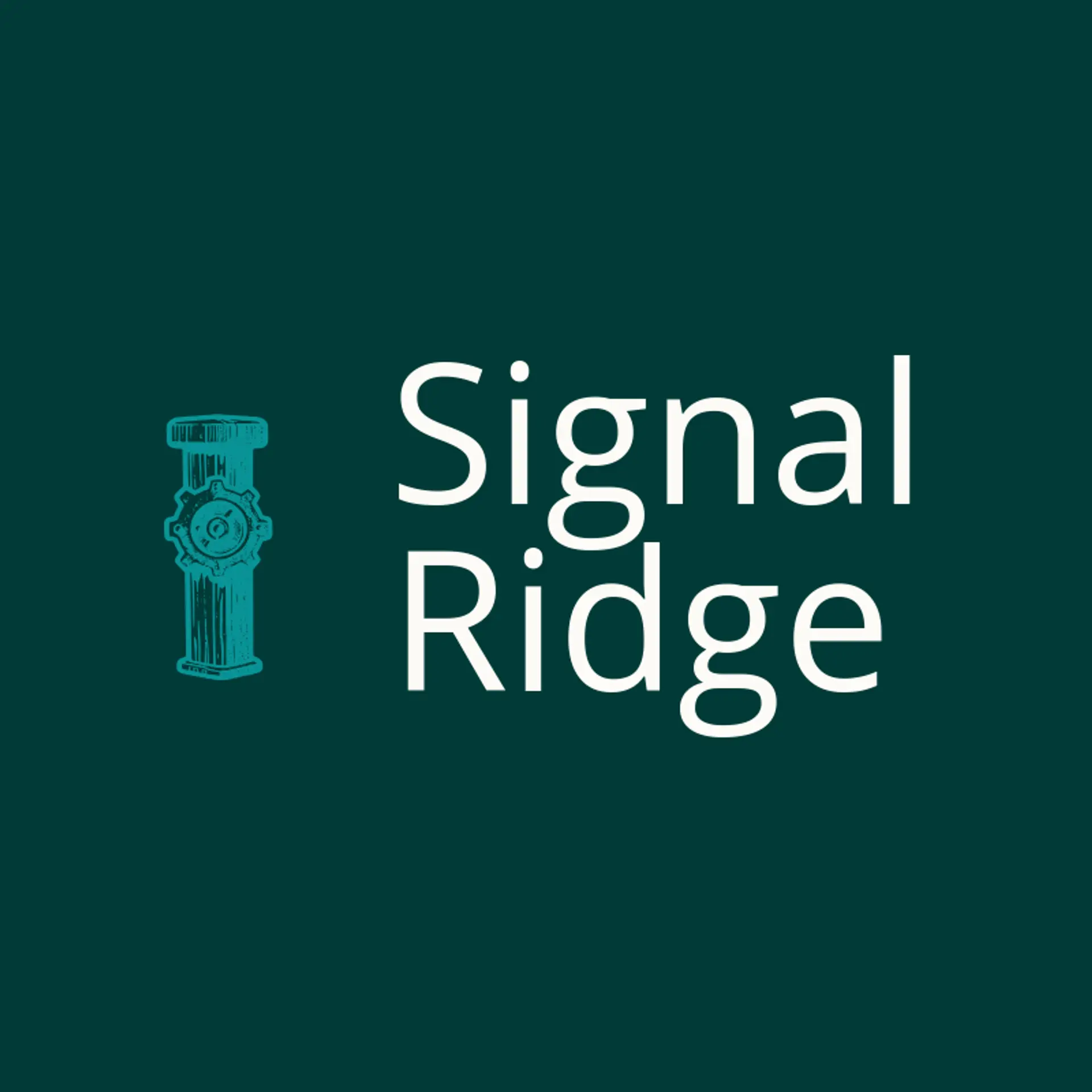 Signal Ridge logo for gear