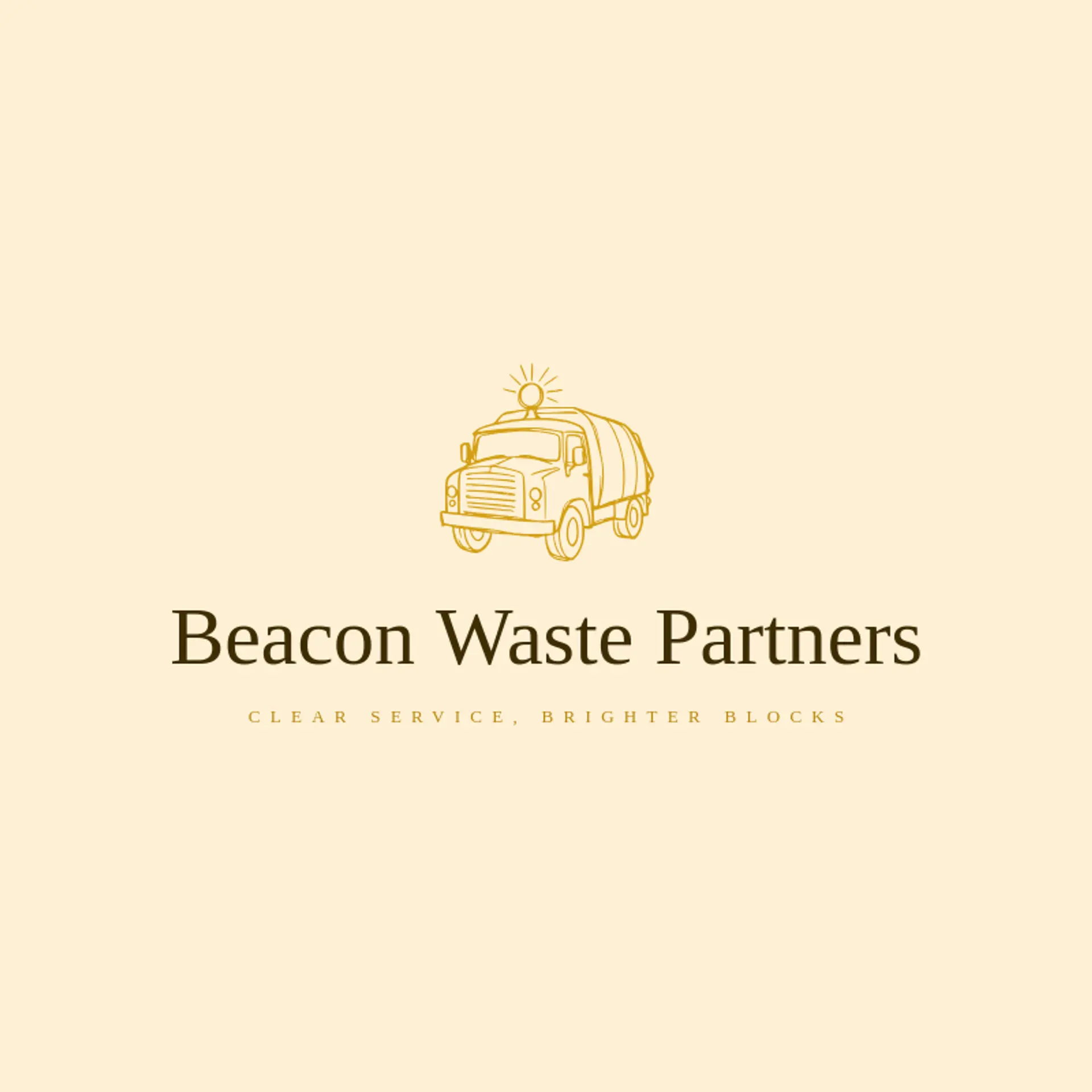 Beacon Waste Partners logo for garbage