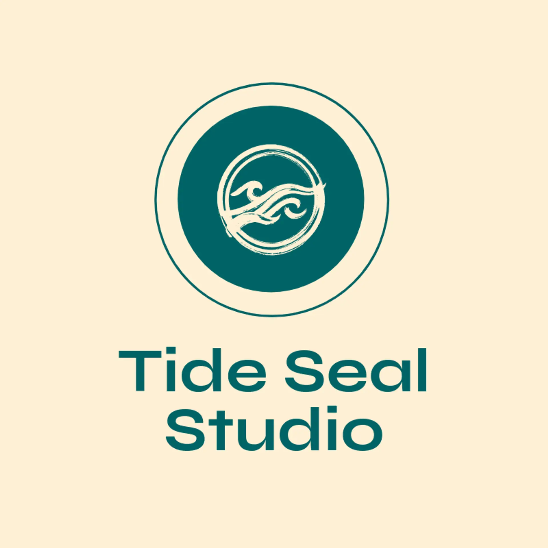 Tide Seal Studio logo for stamp