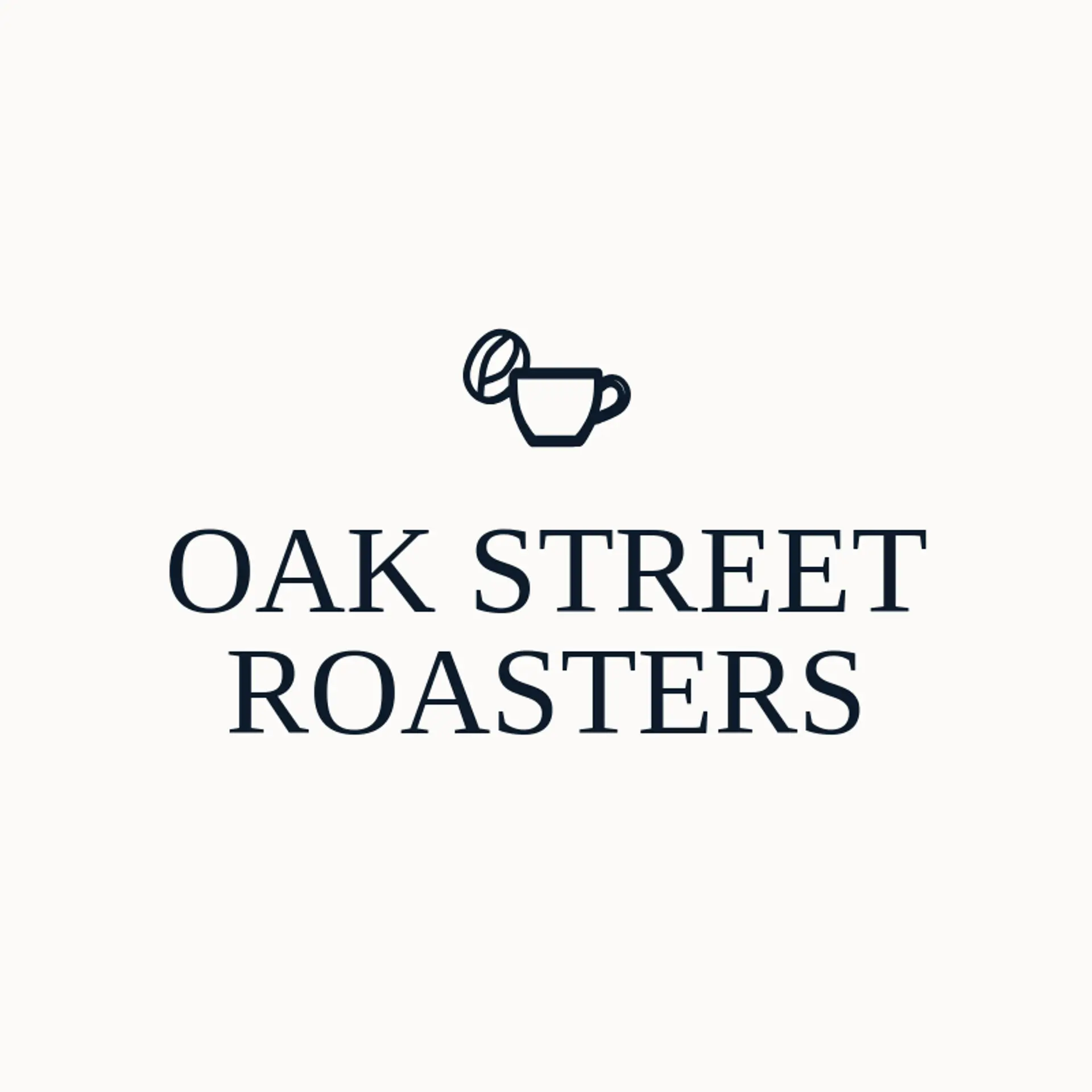 Oak Street Roasters logo for coffee cup