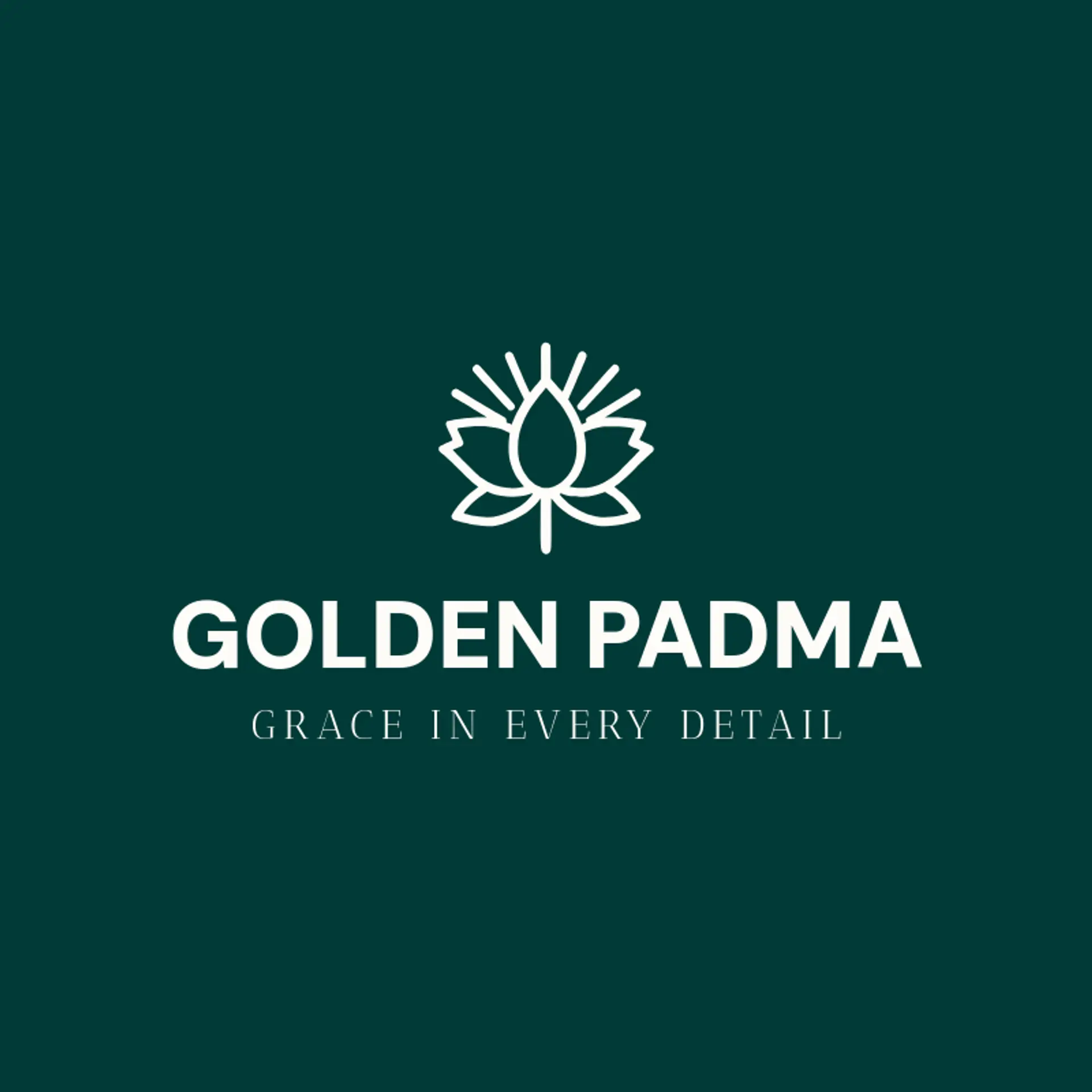 Golden Padma logo for bengali