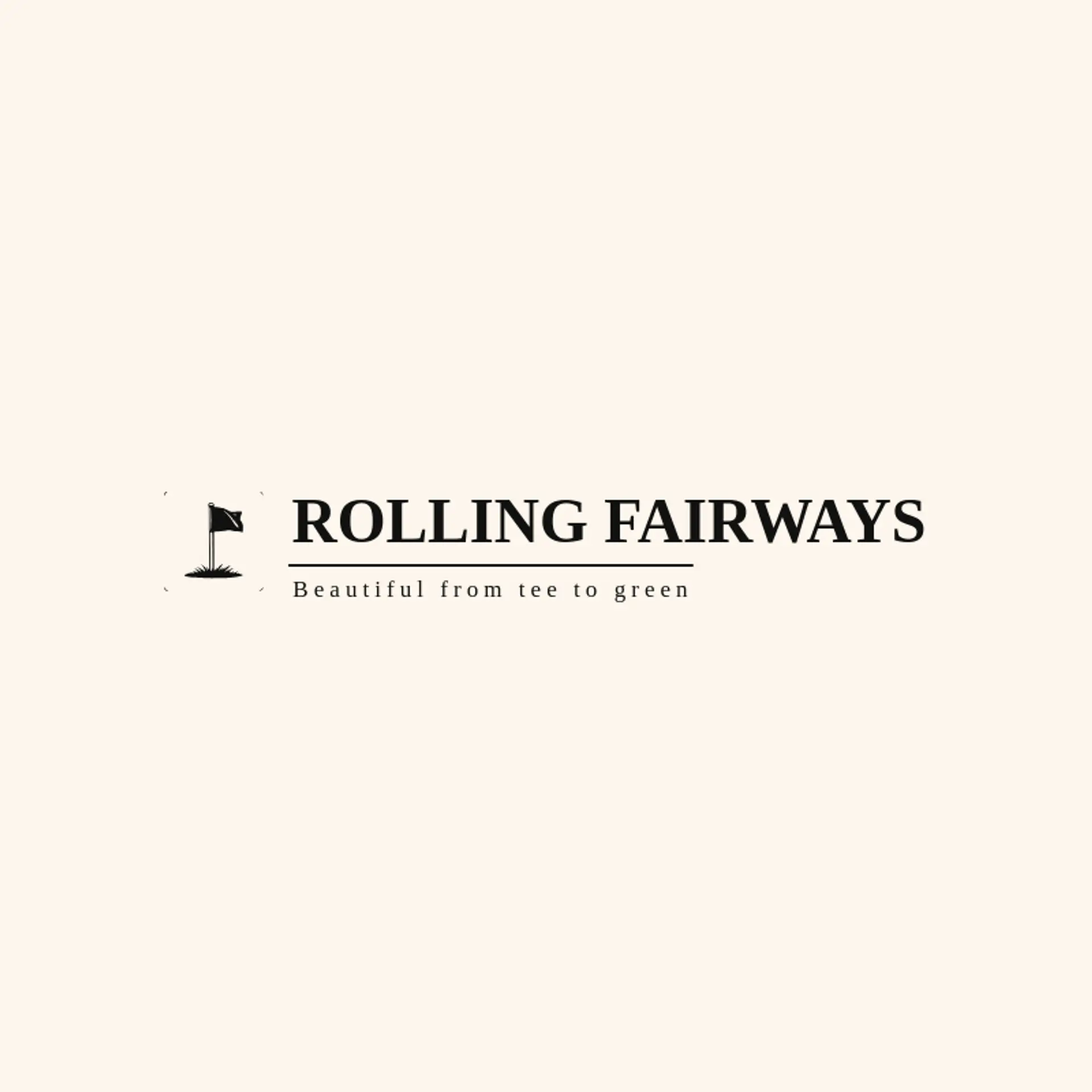 Rolling Fairways logo for grass