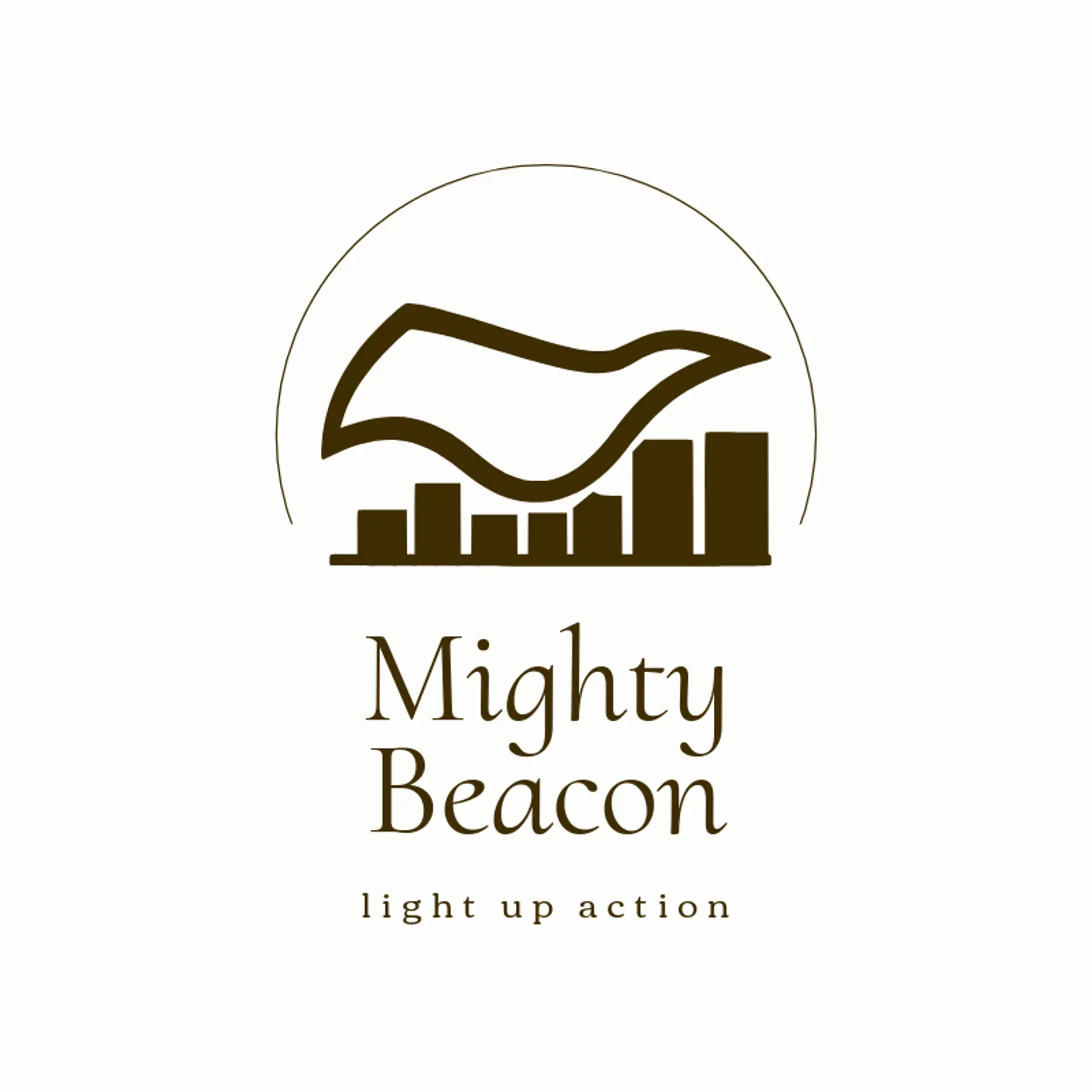 Mighty Beacon logo for superhero