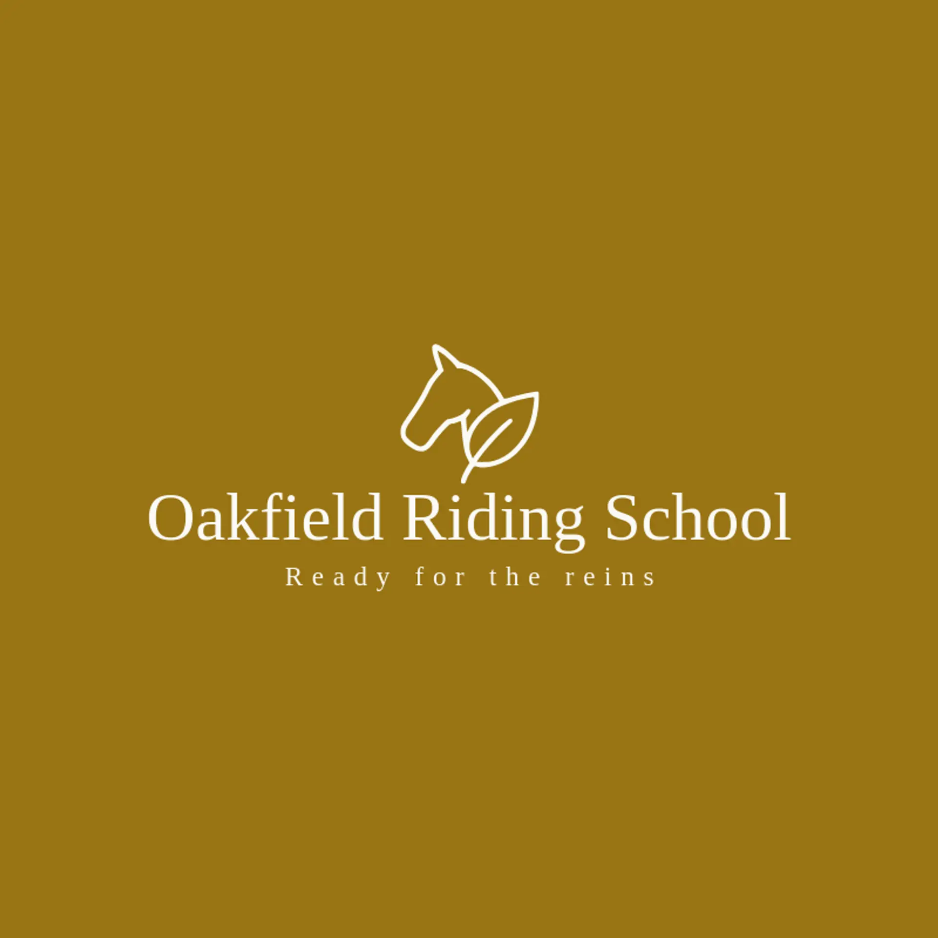 Oakfield Riding School logo for horse head