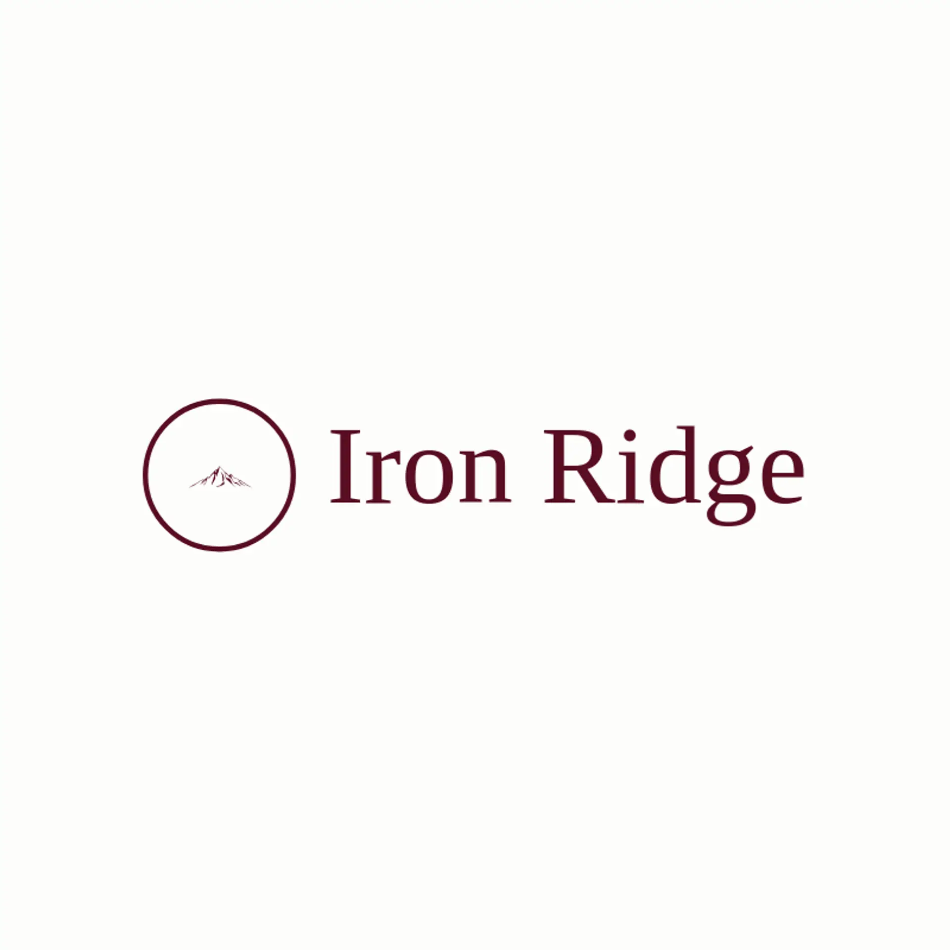 Iron Ridge logo for peak