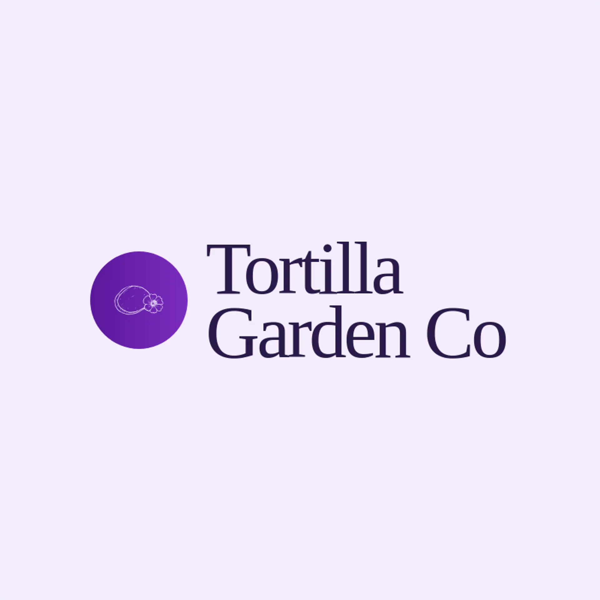 Tortilla Garden Co logo for mexican restaurant