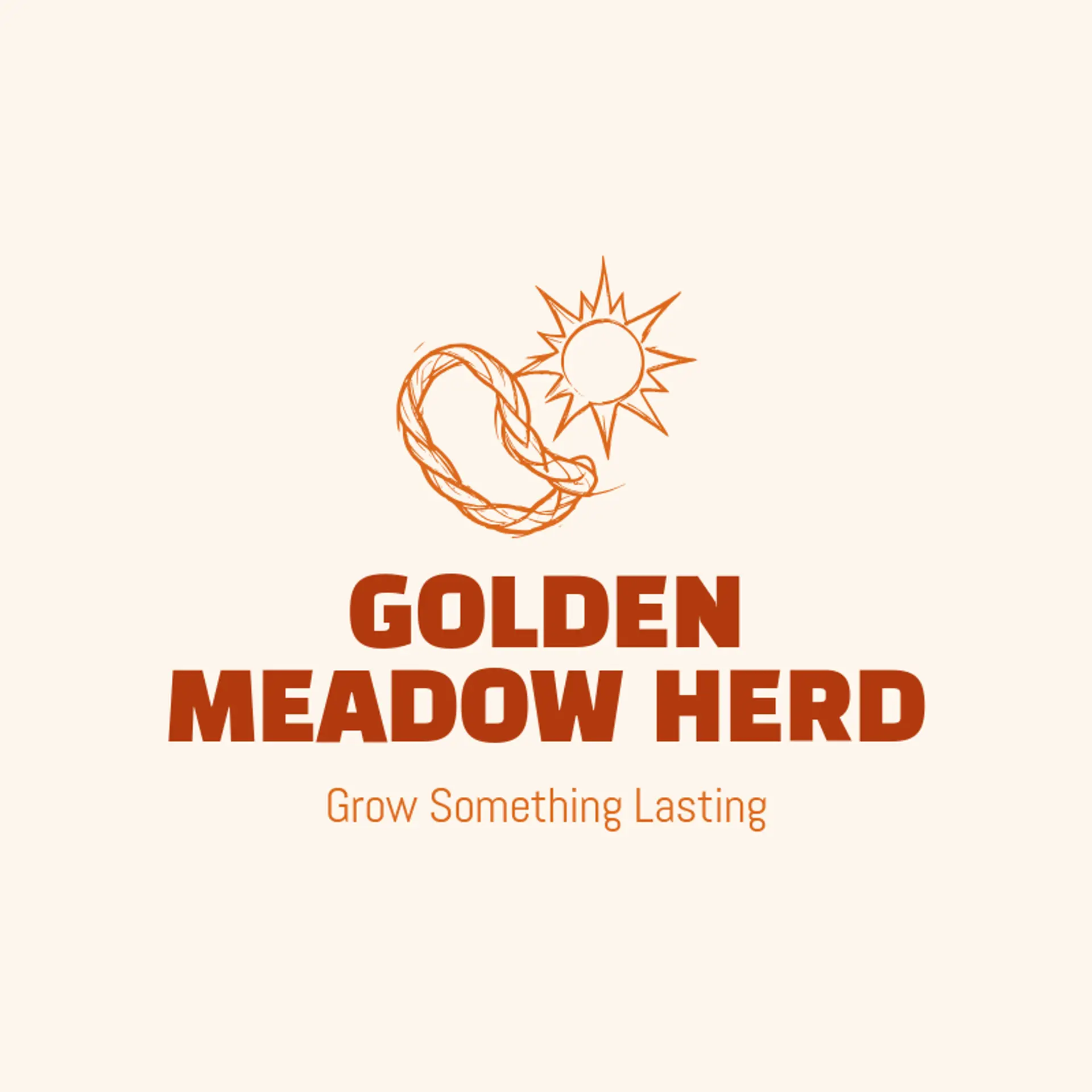 Golden Meadow Herd logo for ranch