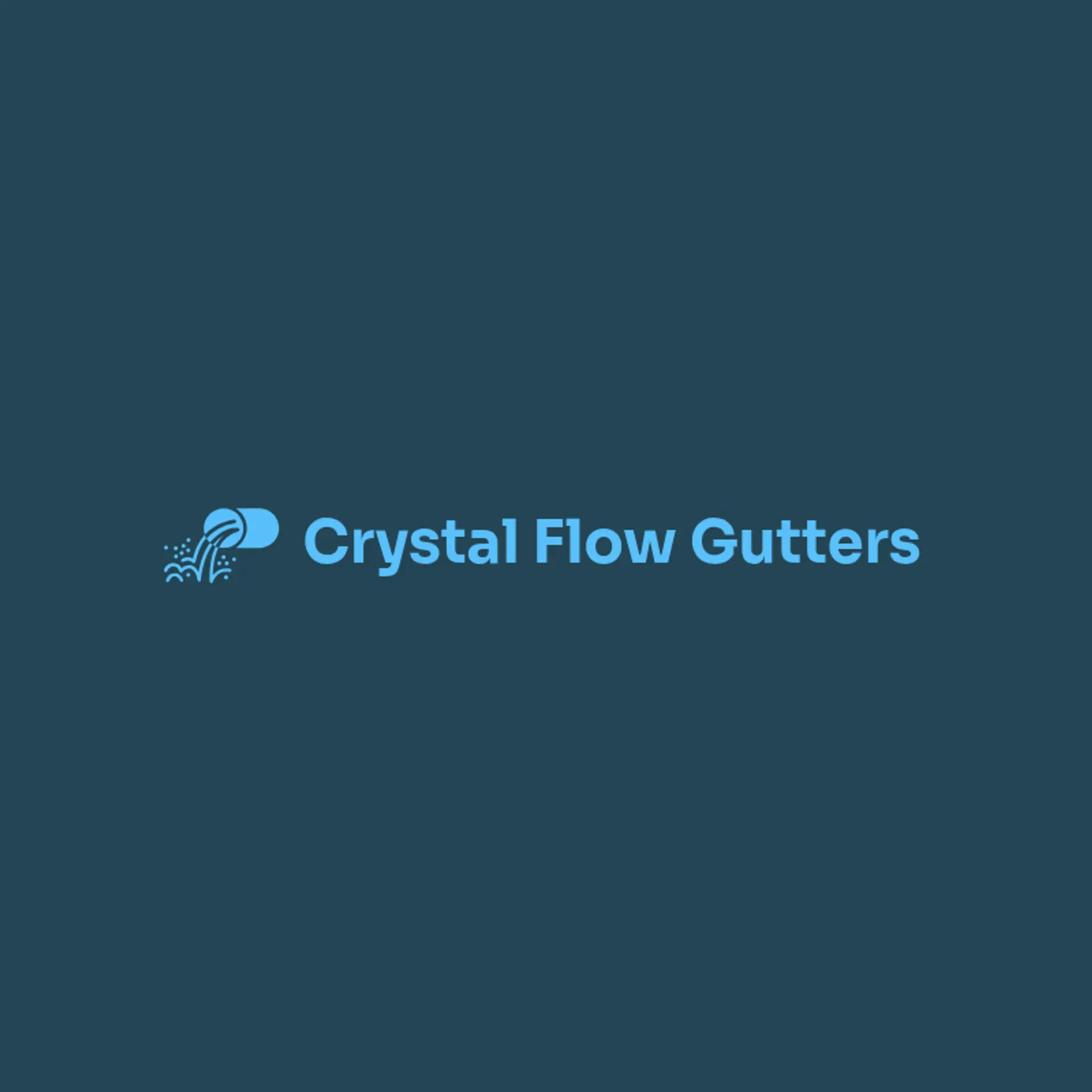 Crystal Flow Gutters logo for gutter cleaning