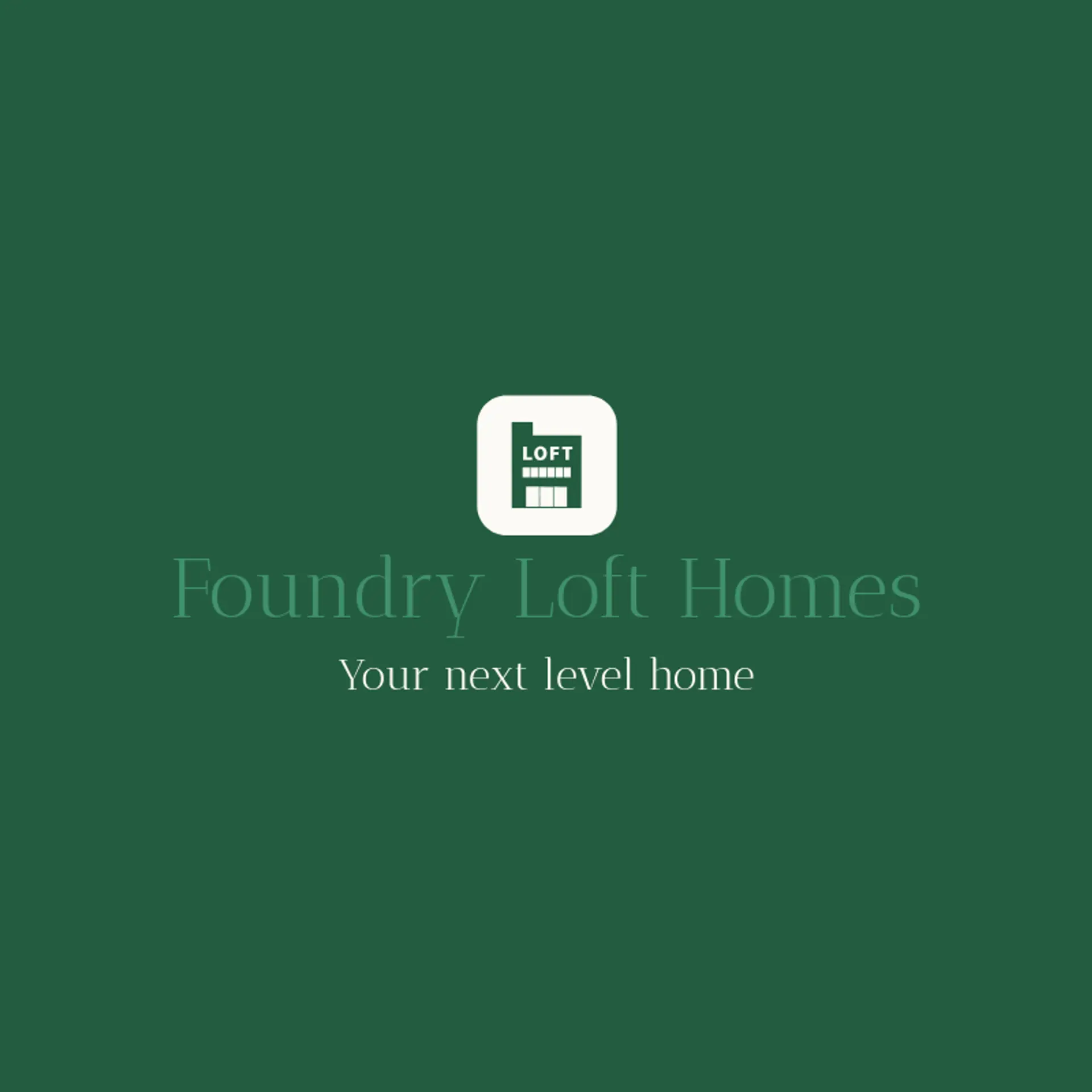 Foundry Loft Homes logo for loft