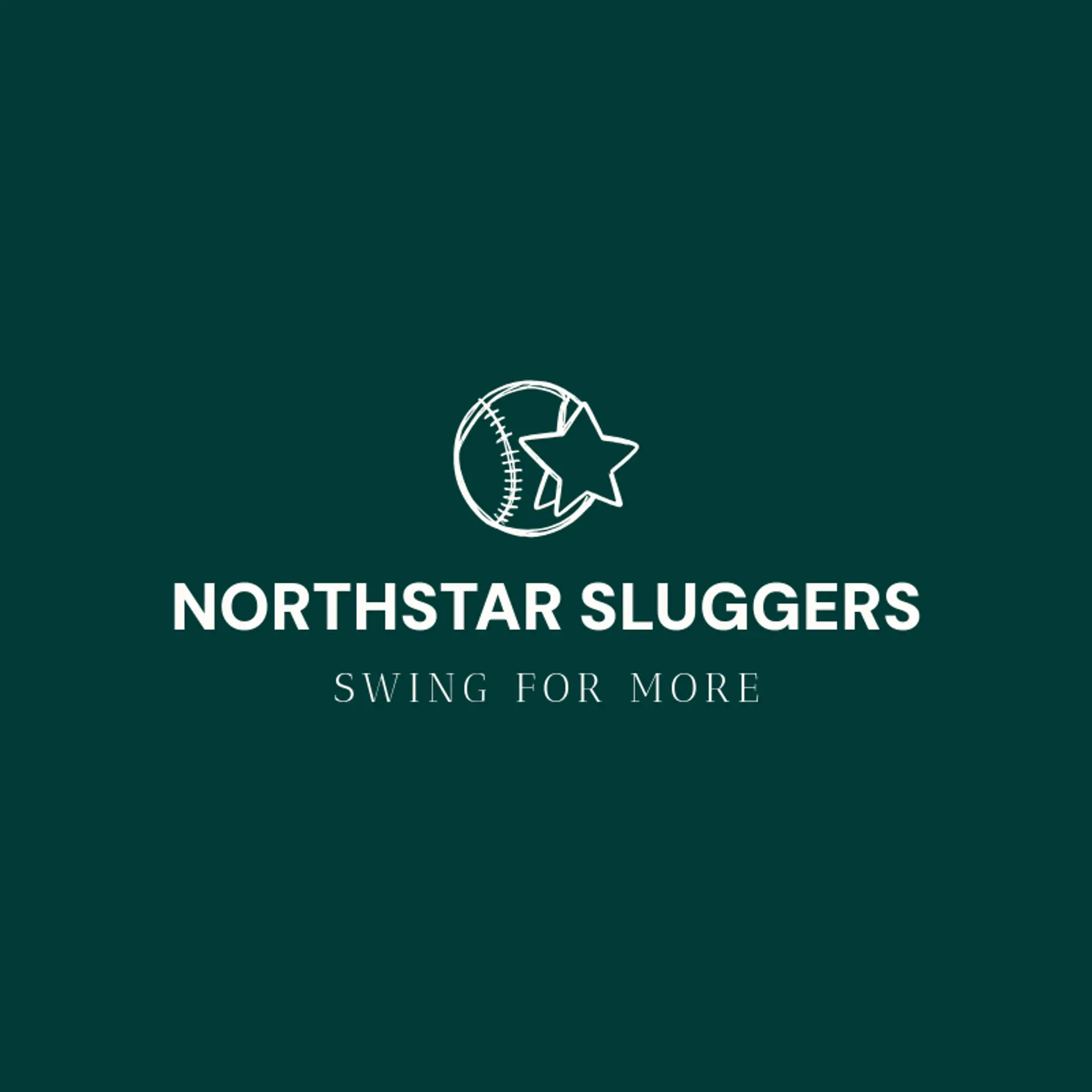 Northstar Sluggers logo for baseball