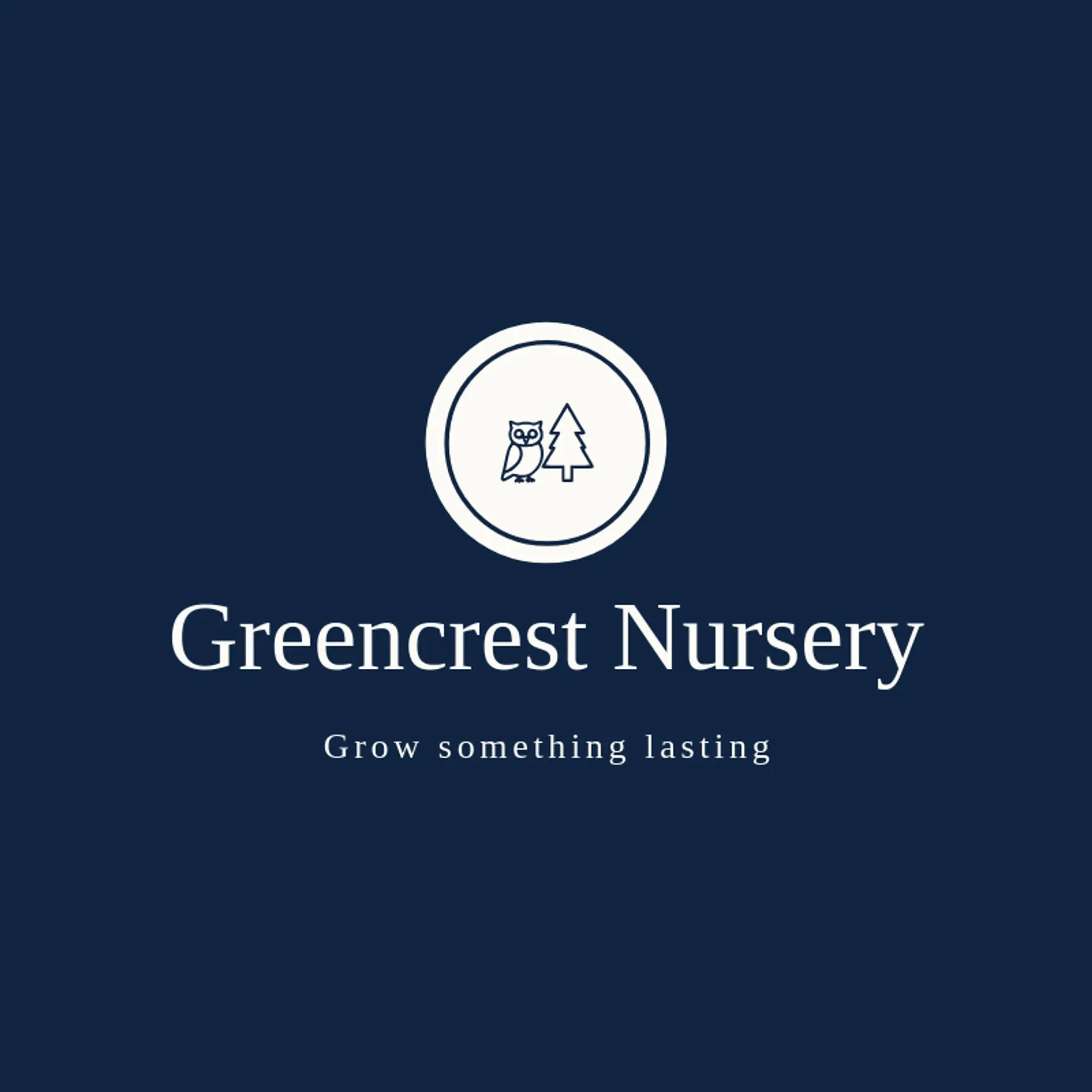Greencrest Nursery logo for pine tree