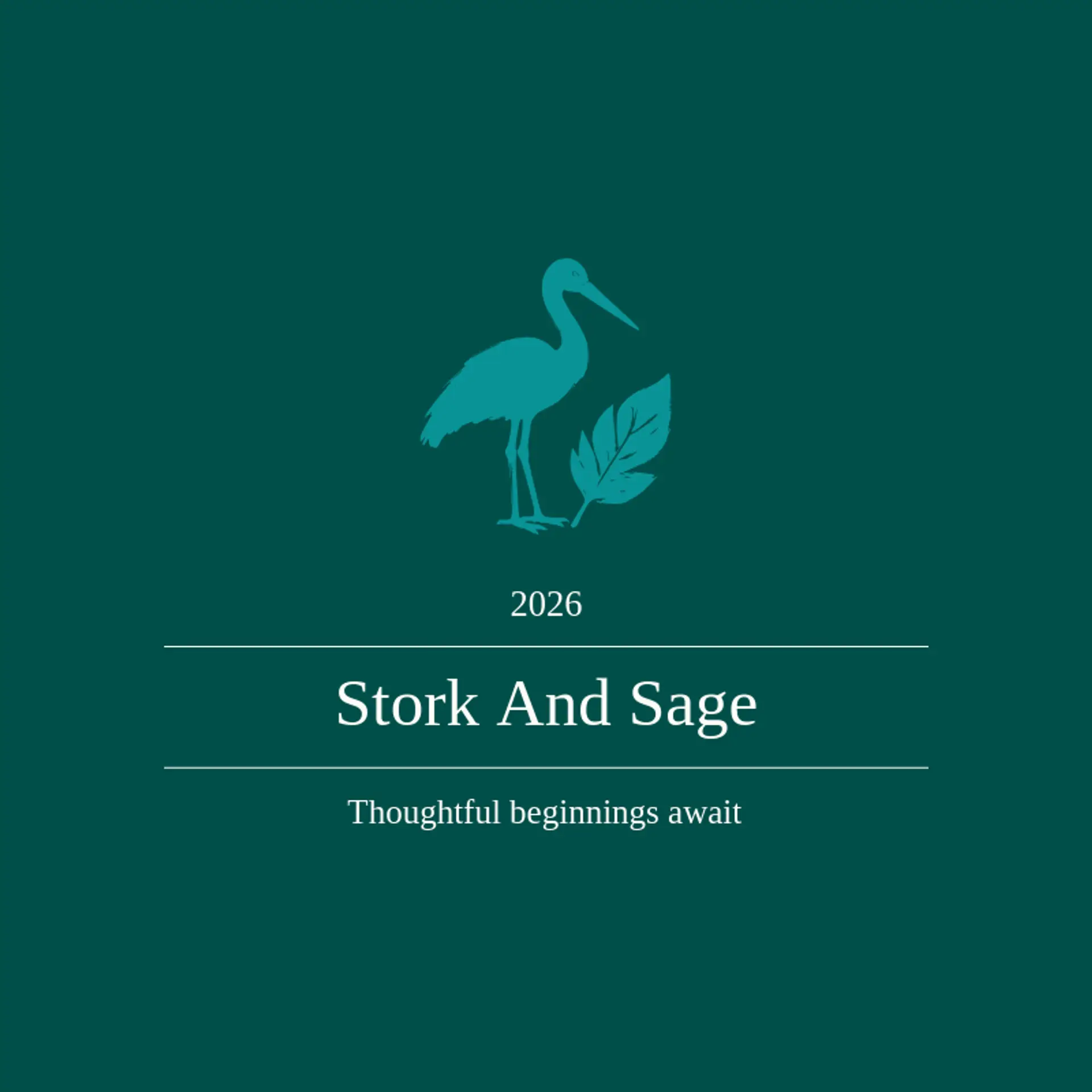 Stork And Sage logo for baby