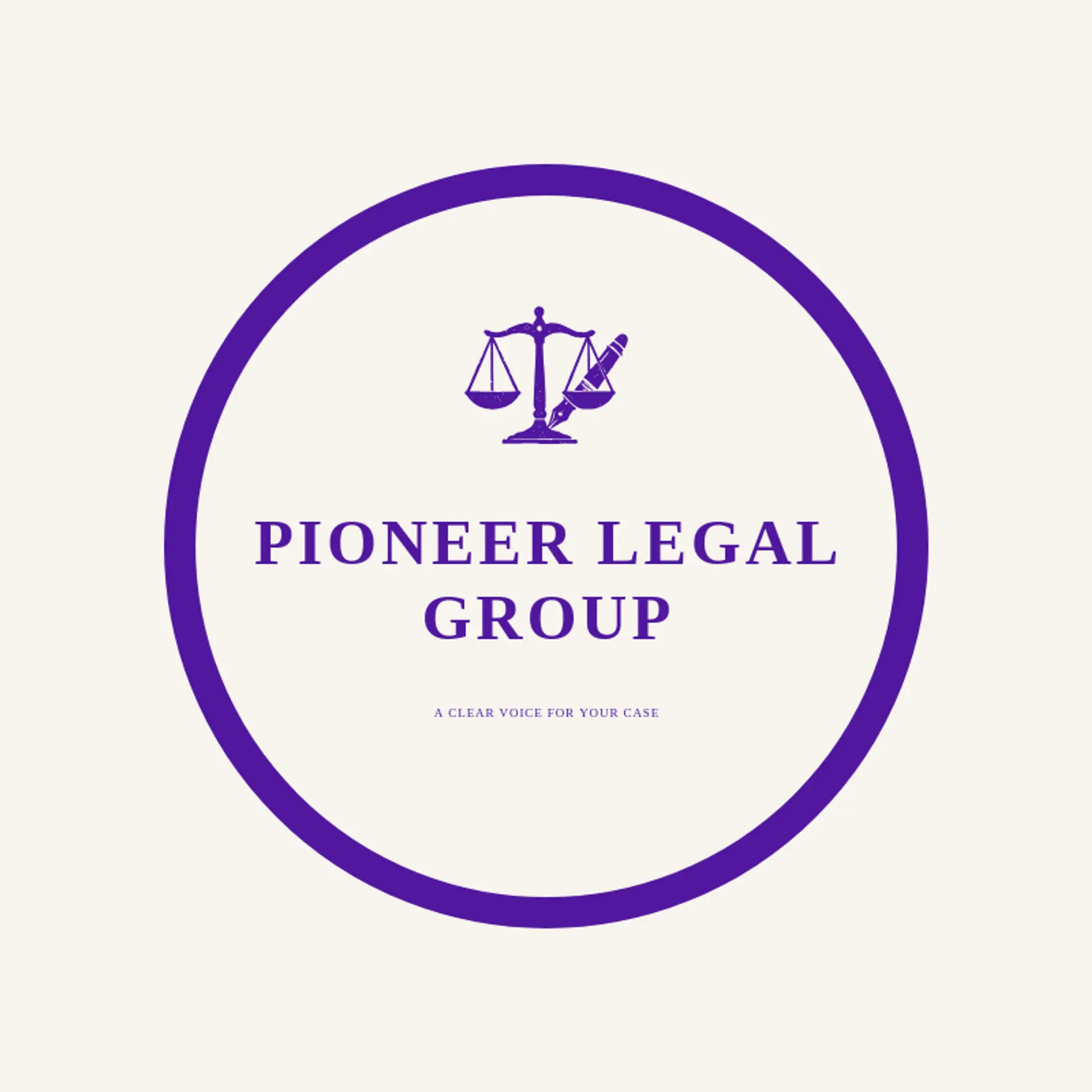 Pioneer Legal Group logo for legal services