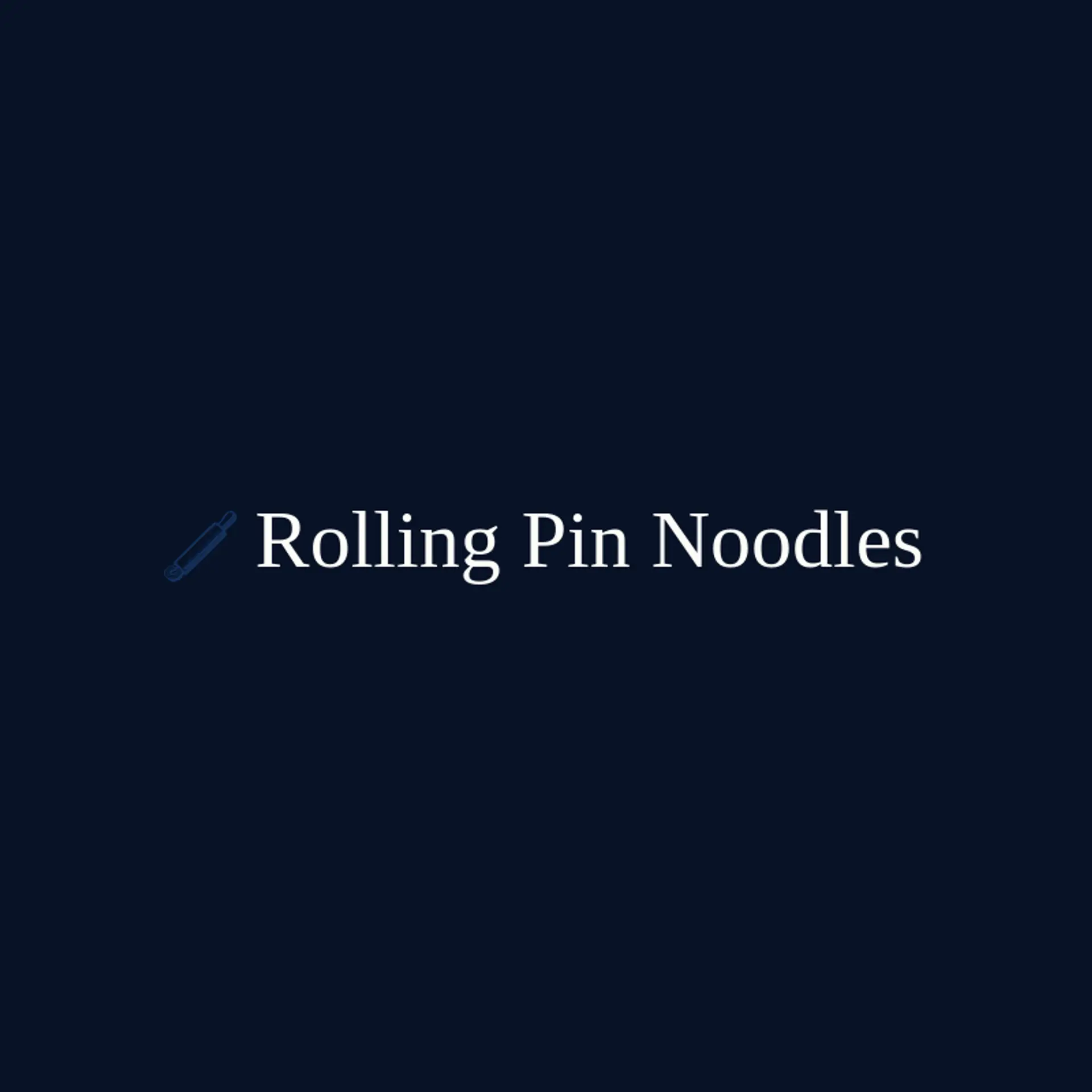 Rolling Pin Noodles logo for noodle