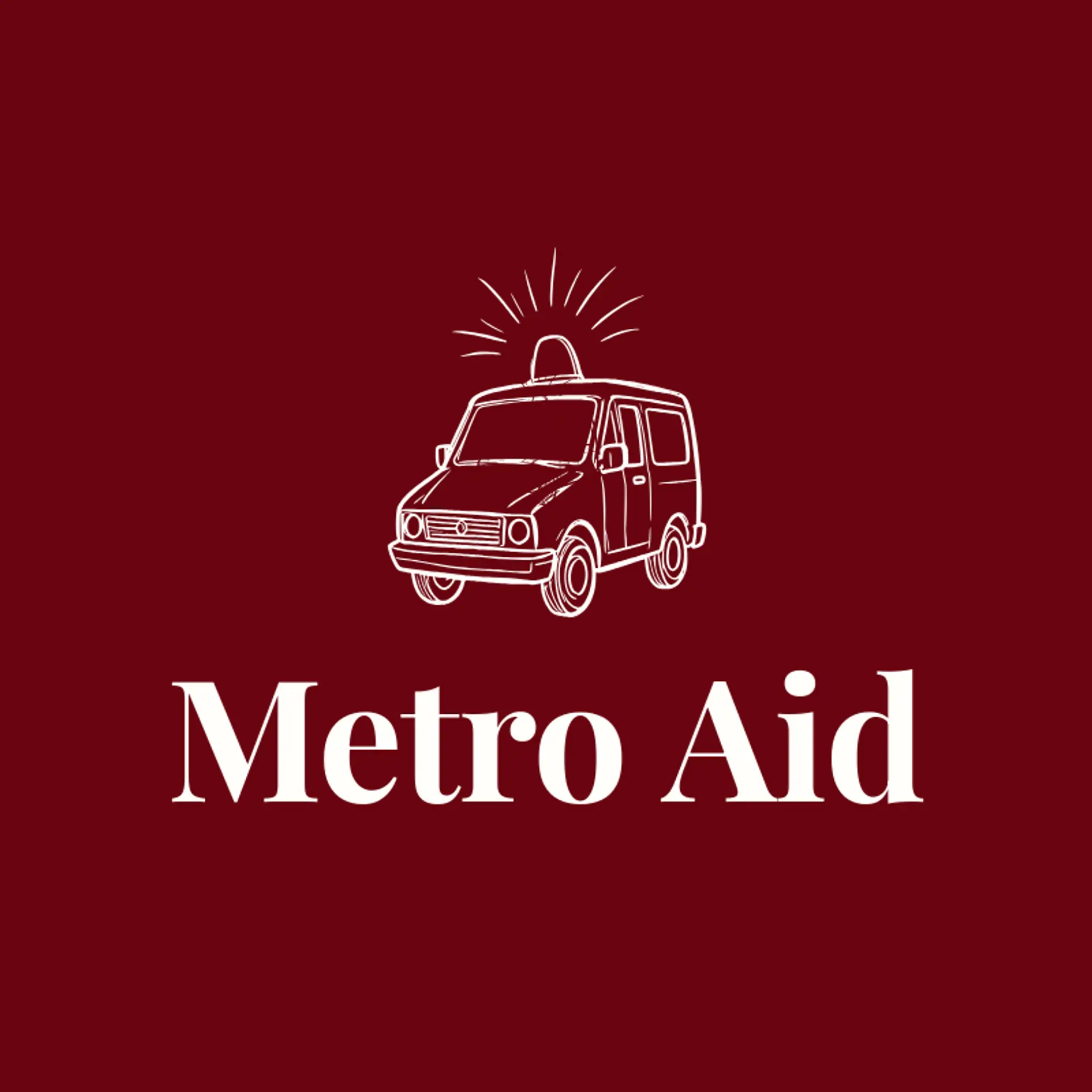 Metro Aid logo for ambulance