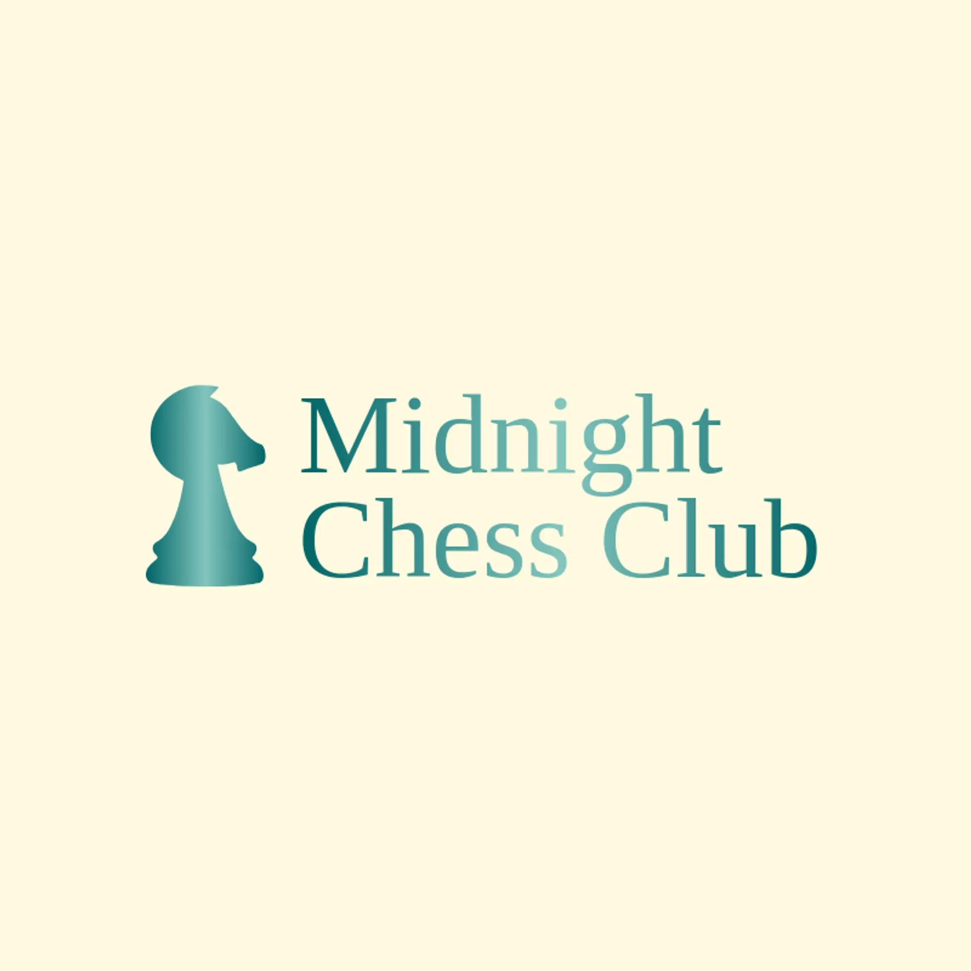 Midnight Chess Club logo for goth