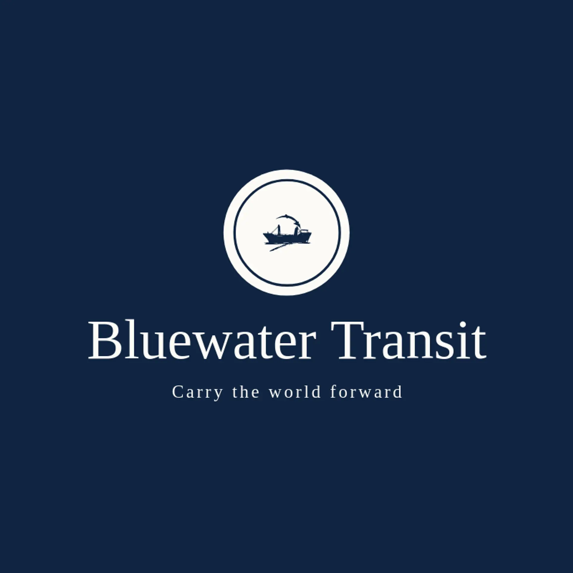 Bluewater Transit logo for logistics