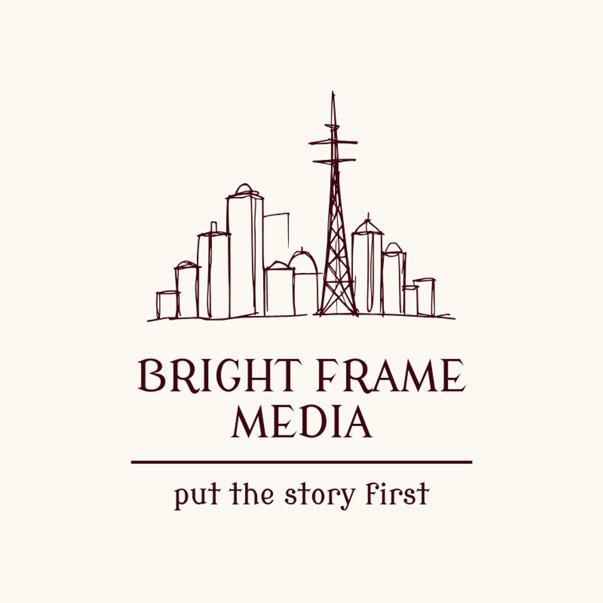 Bright Frame Media logo for news channel