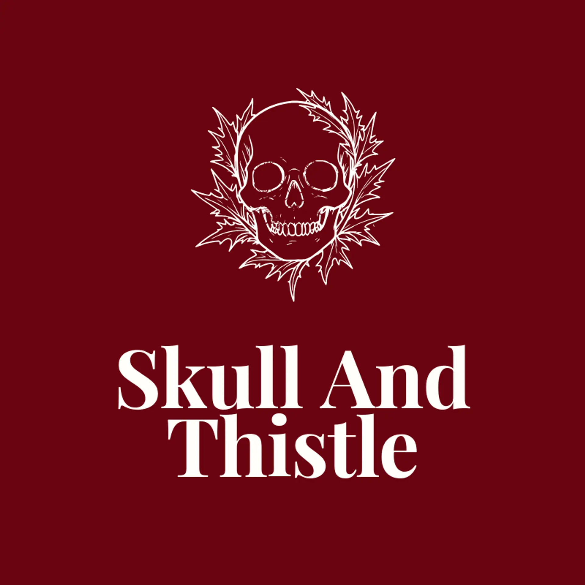 Skull and Thistle logo for skull