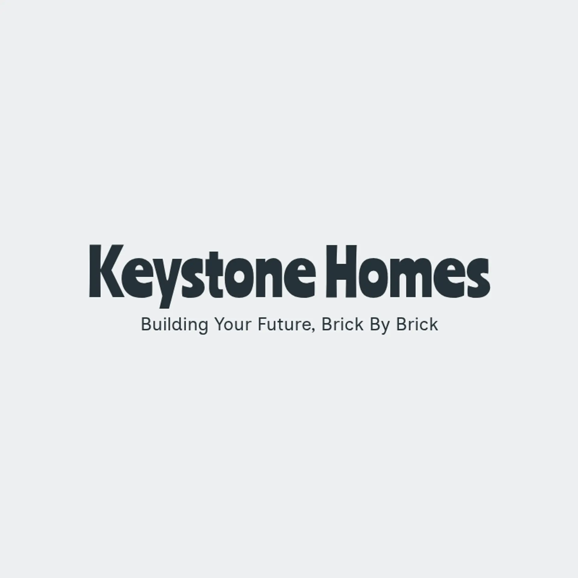 Keystone Homes logo for house construction