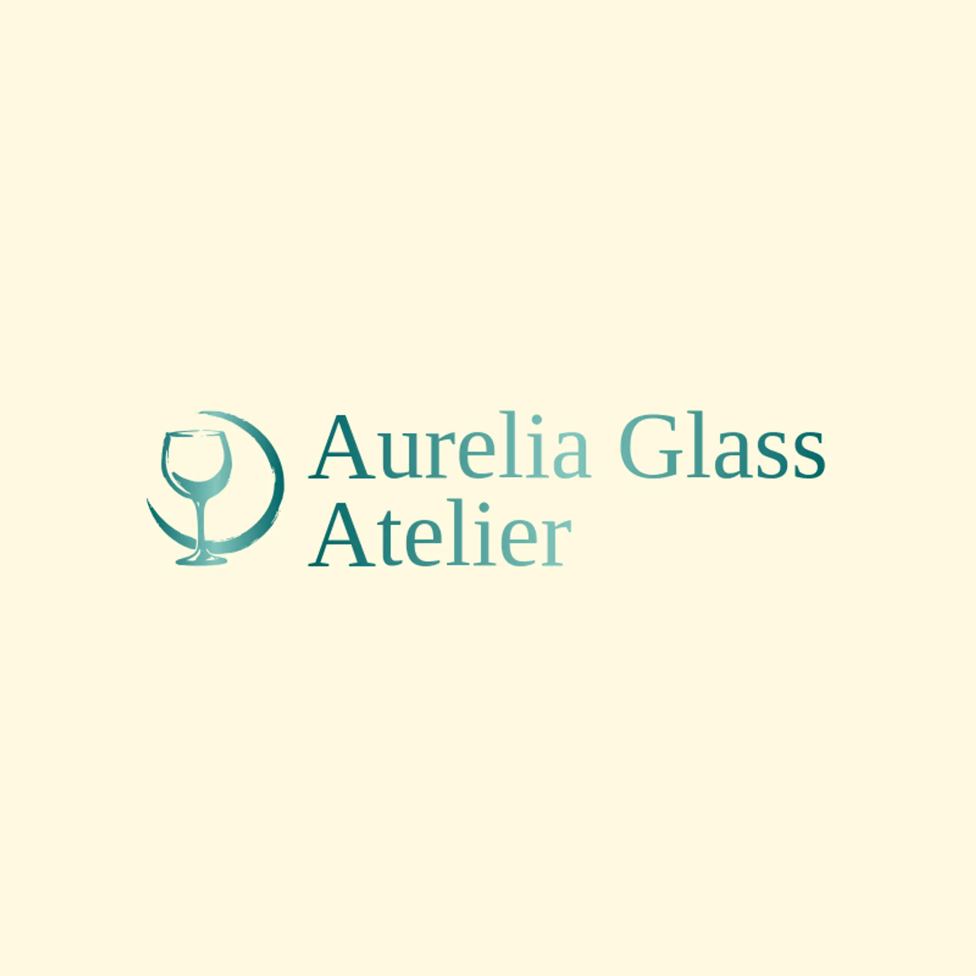 Aurelia Glass Atelier logo for wine glass
