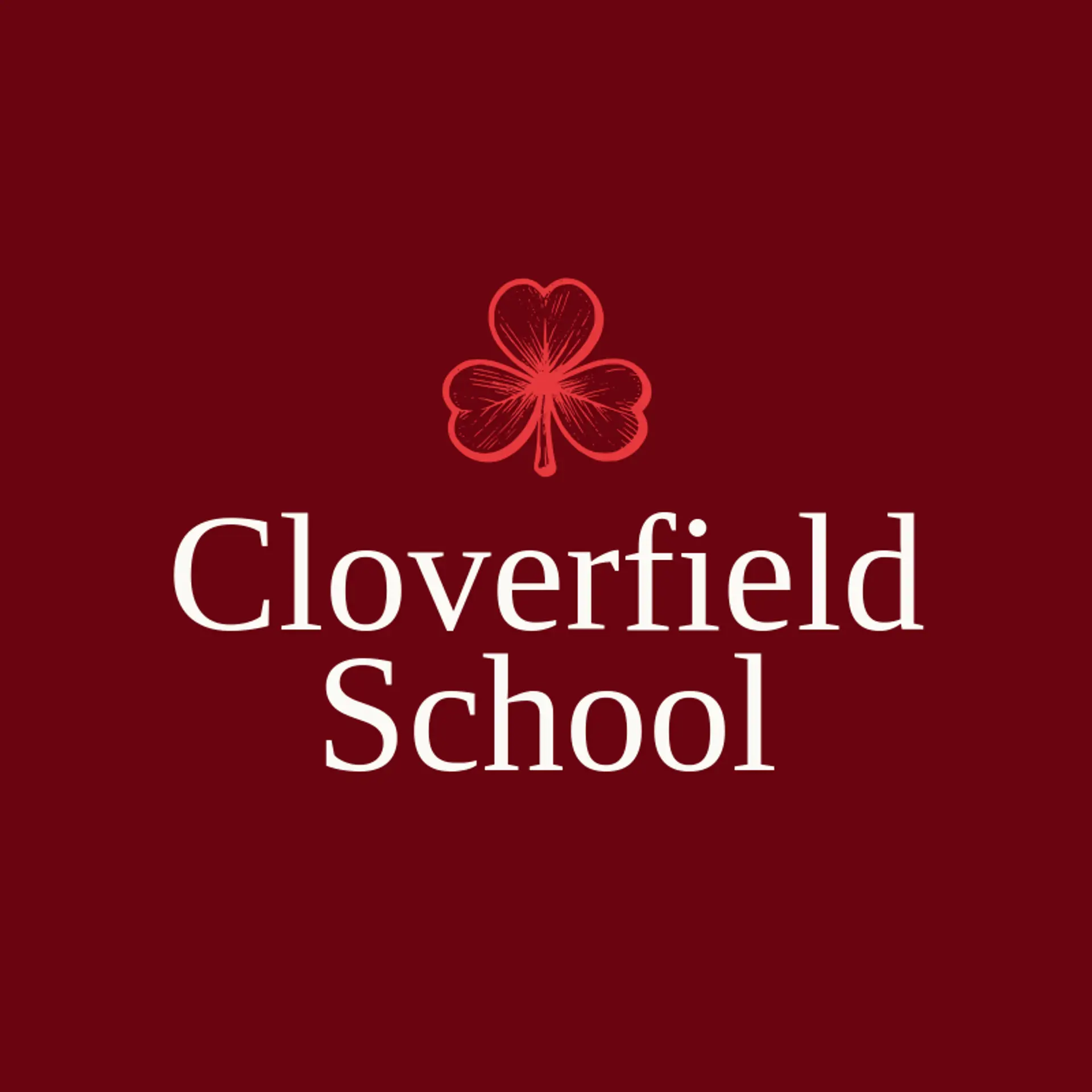 Cloverfield School logo for special education