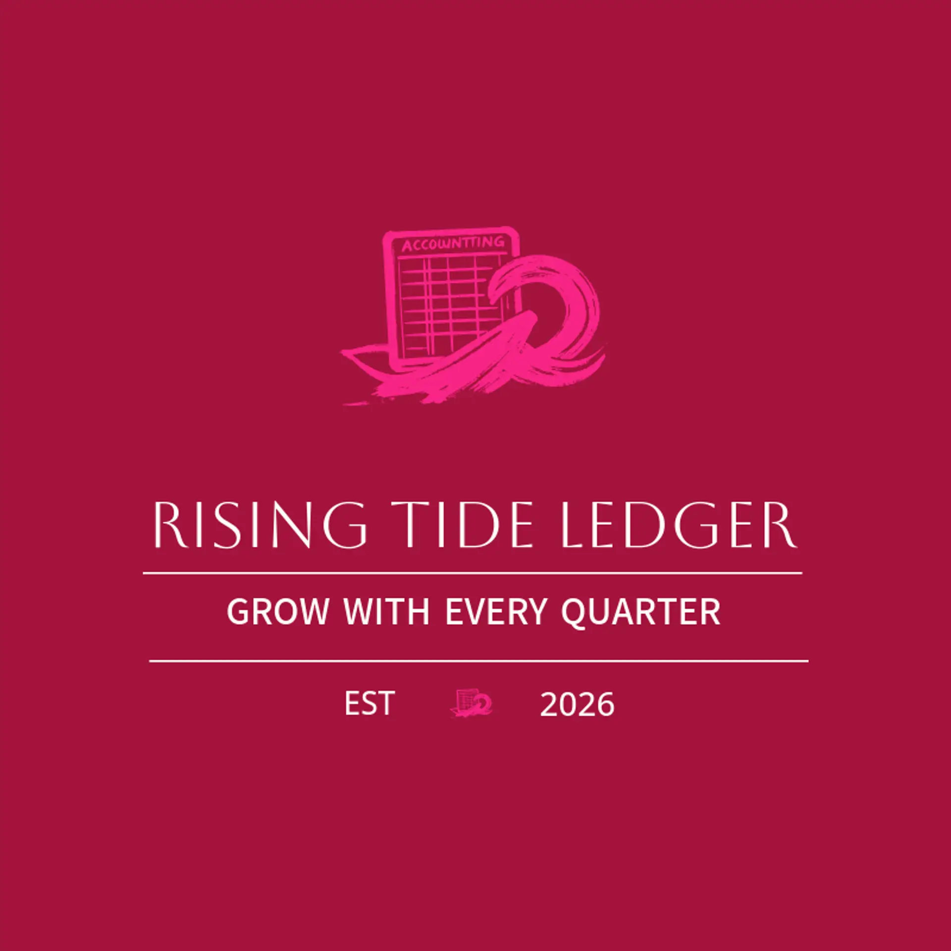 Rising Tide Ledger logo for accounting