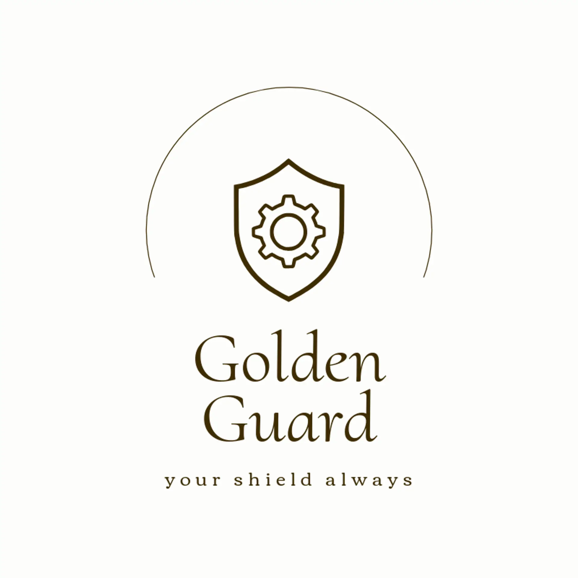Golden Guard logo for police