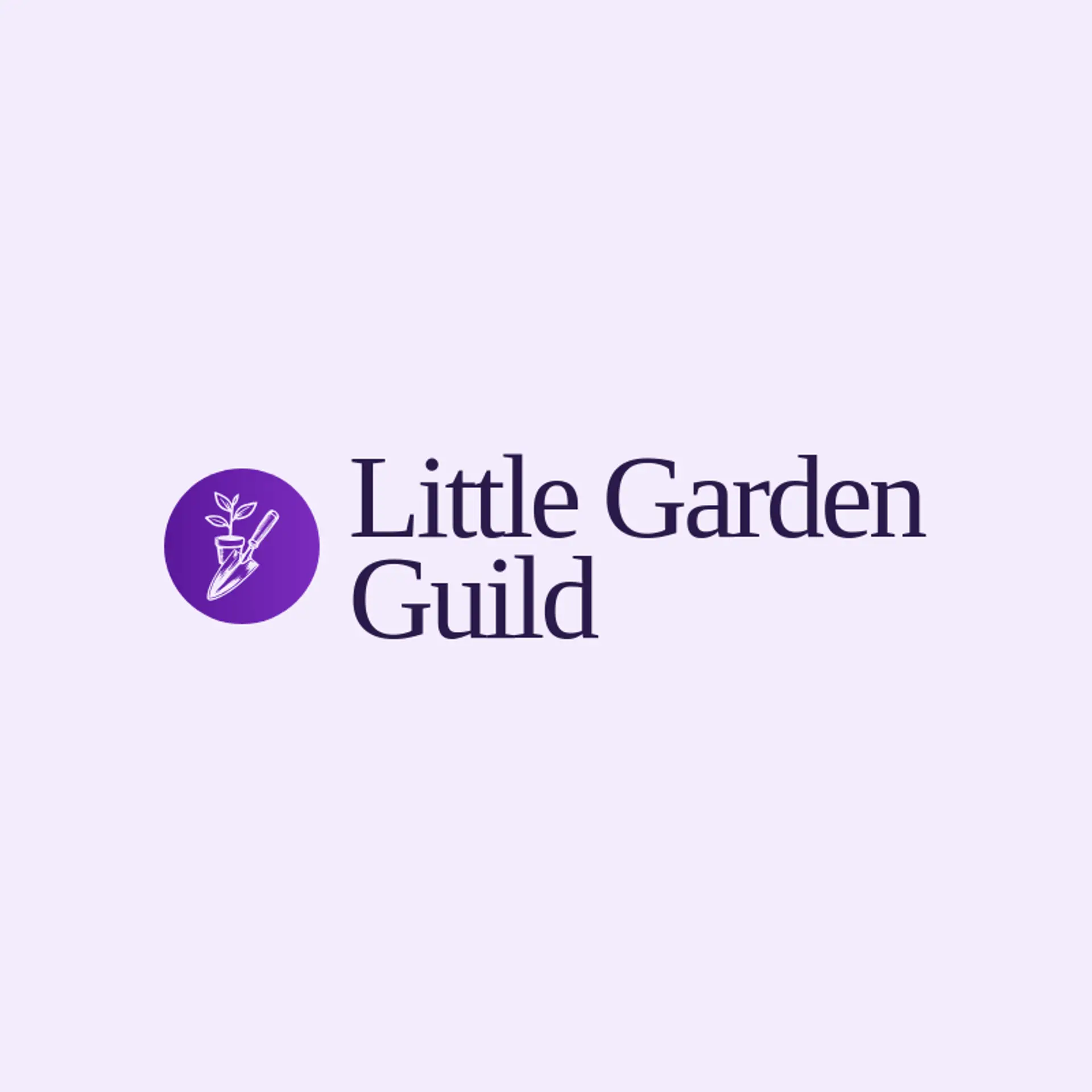 Little Garden Guild logo for gardening