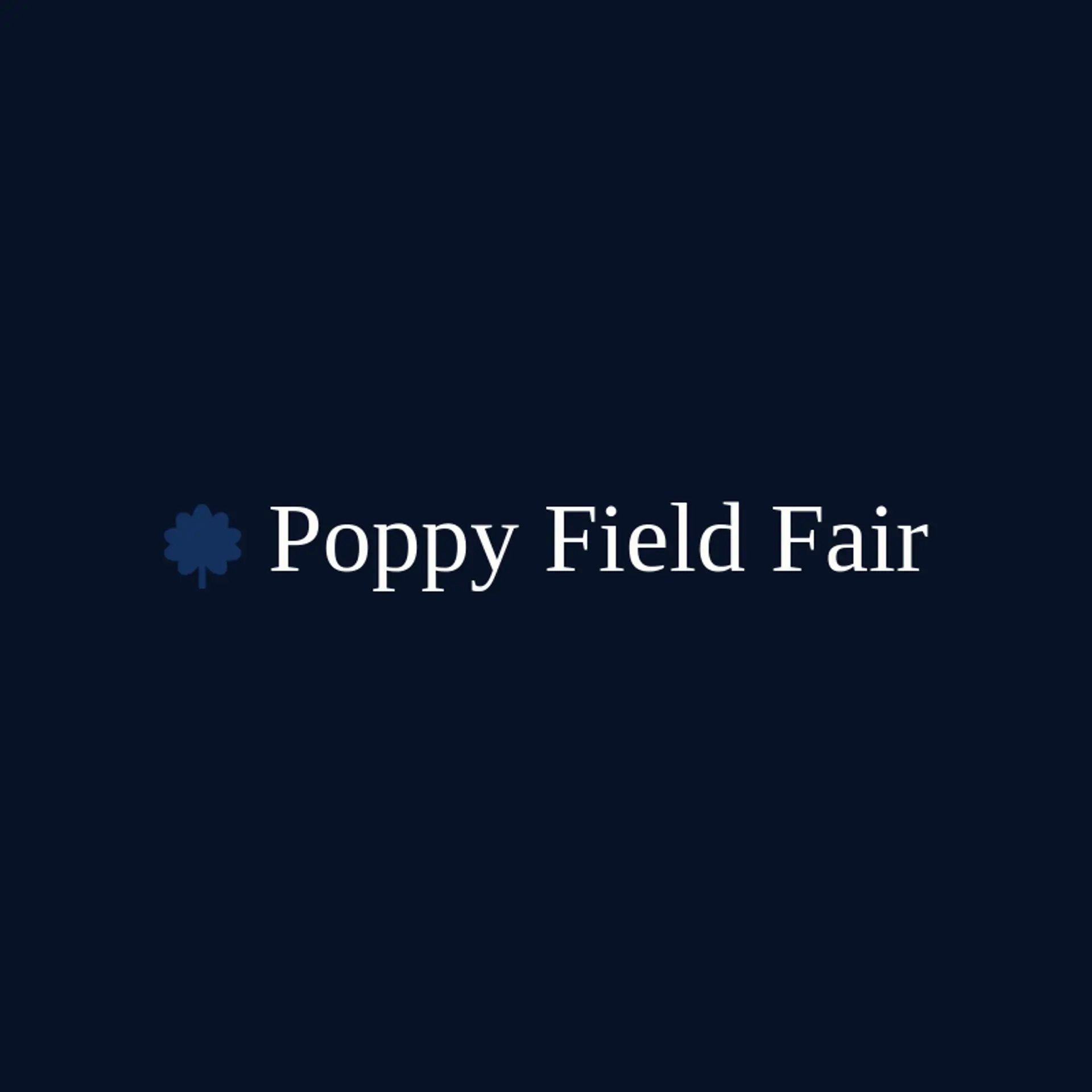 Poppy Field Fair logo for fair