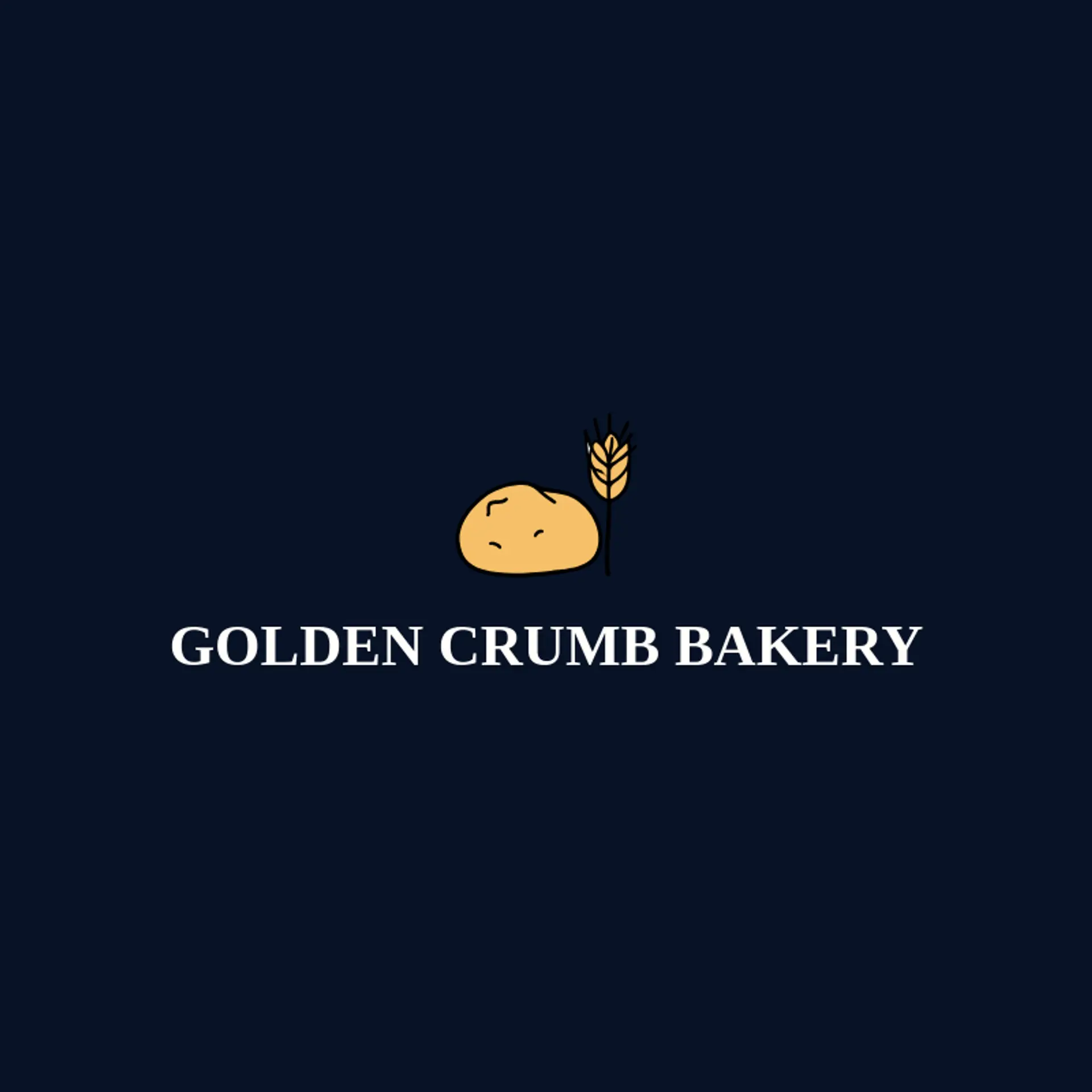 Golden Crumb Bakery logo for sourdough