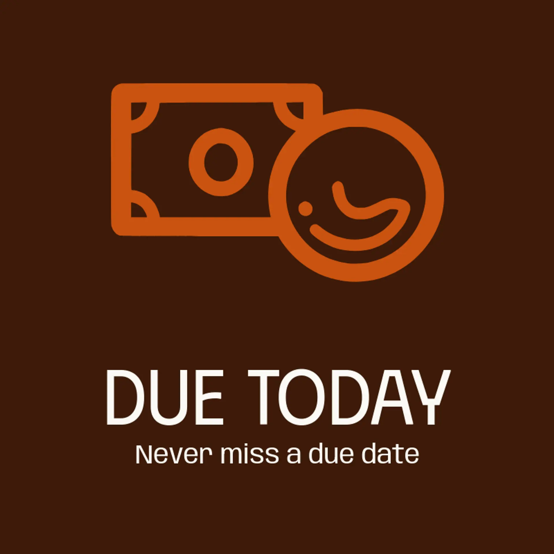 Due Today logo for bill
