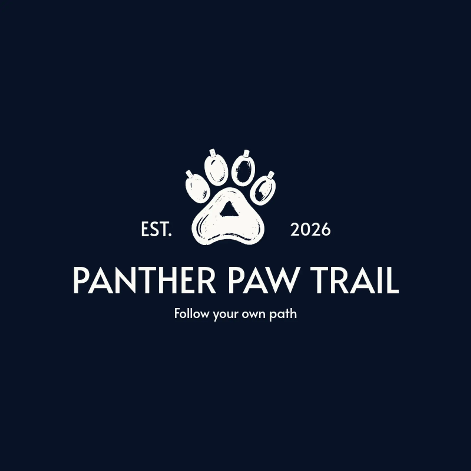Panther Paw Trail logo for panther