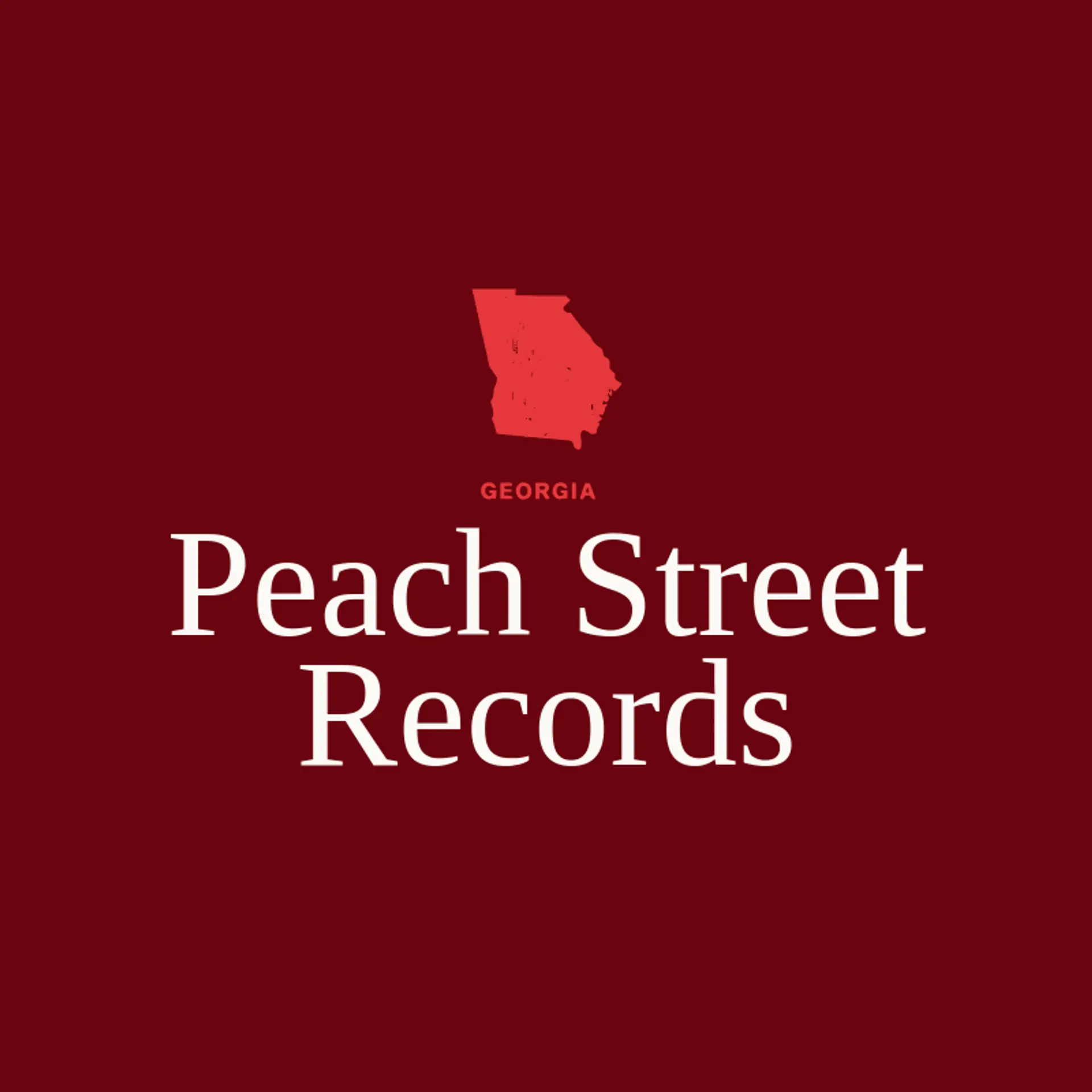 Peach Street Records logo for georgia