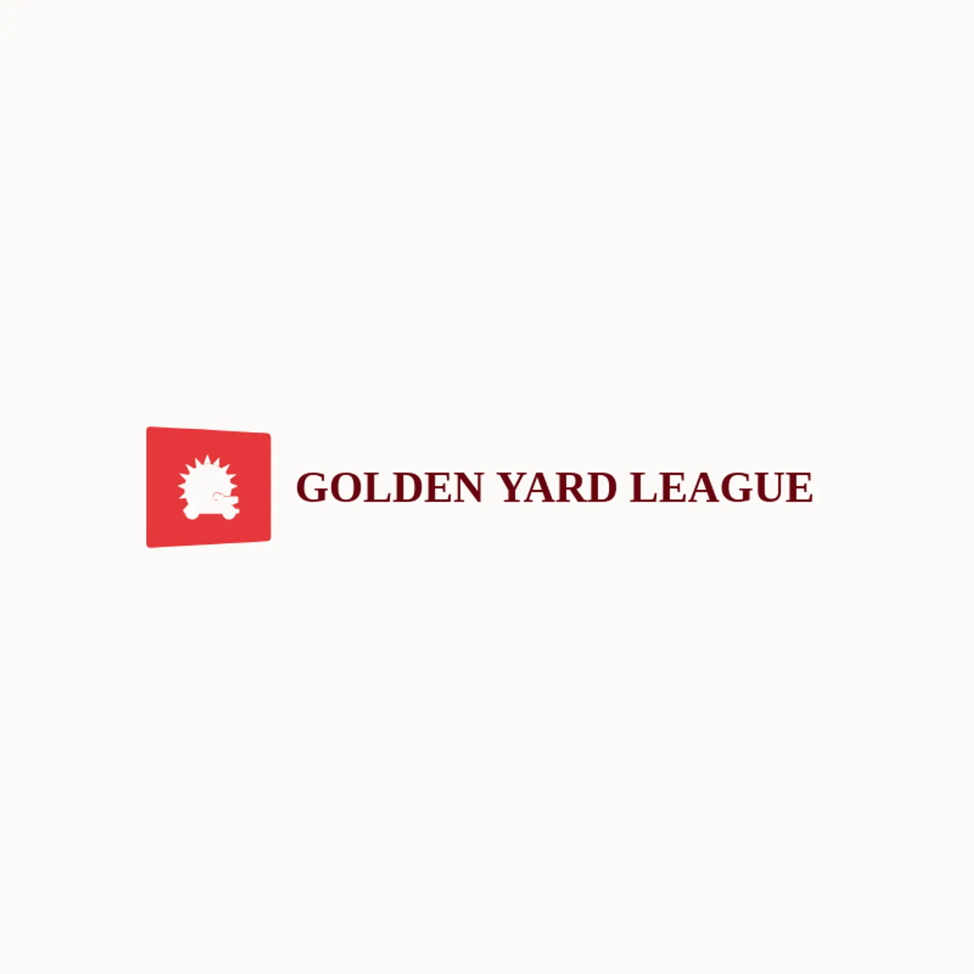Golden Yard League logo for lawn mower