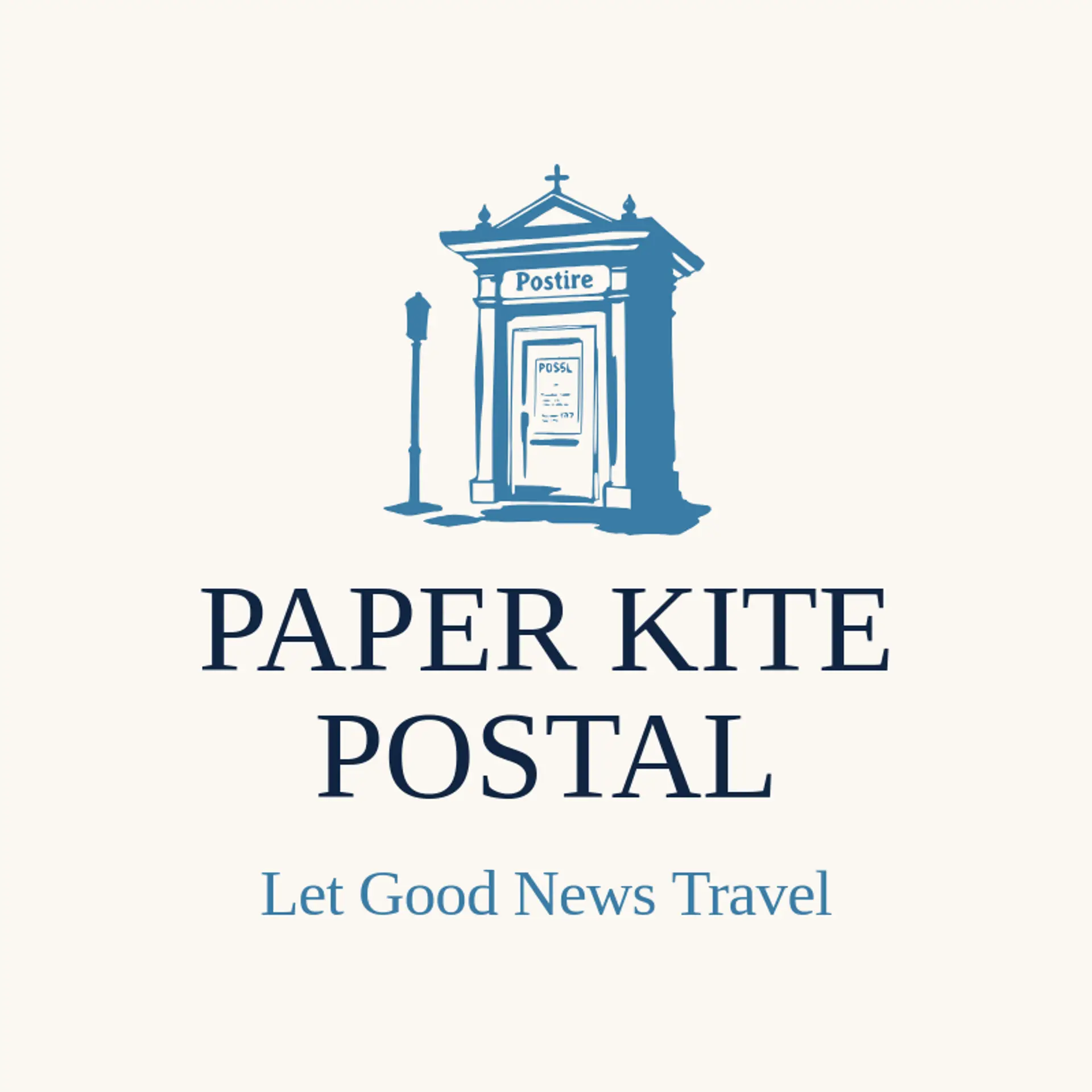 Paper Kite Postal logo for post office