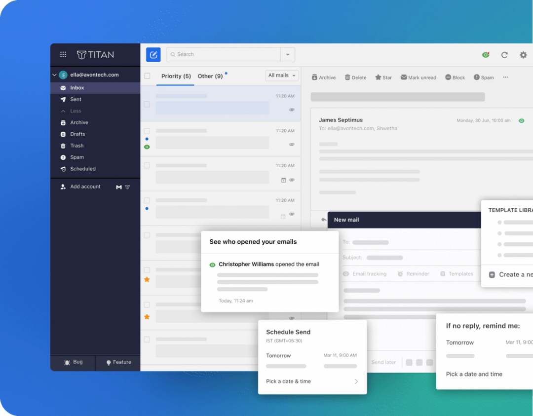 Register your business email from Titan today