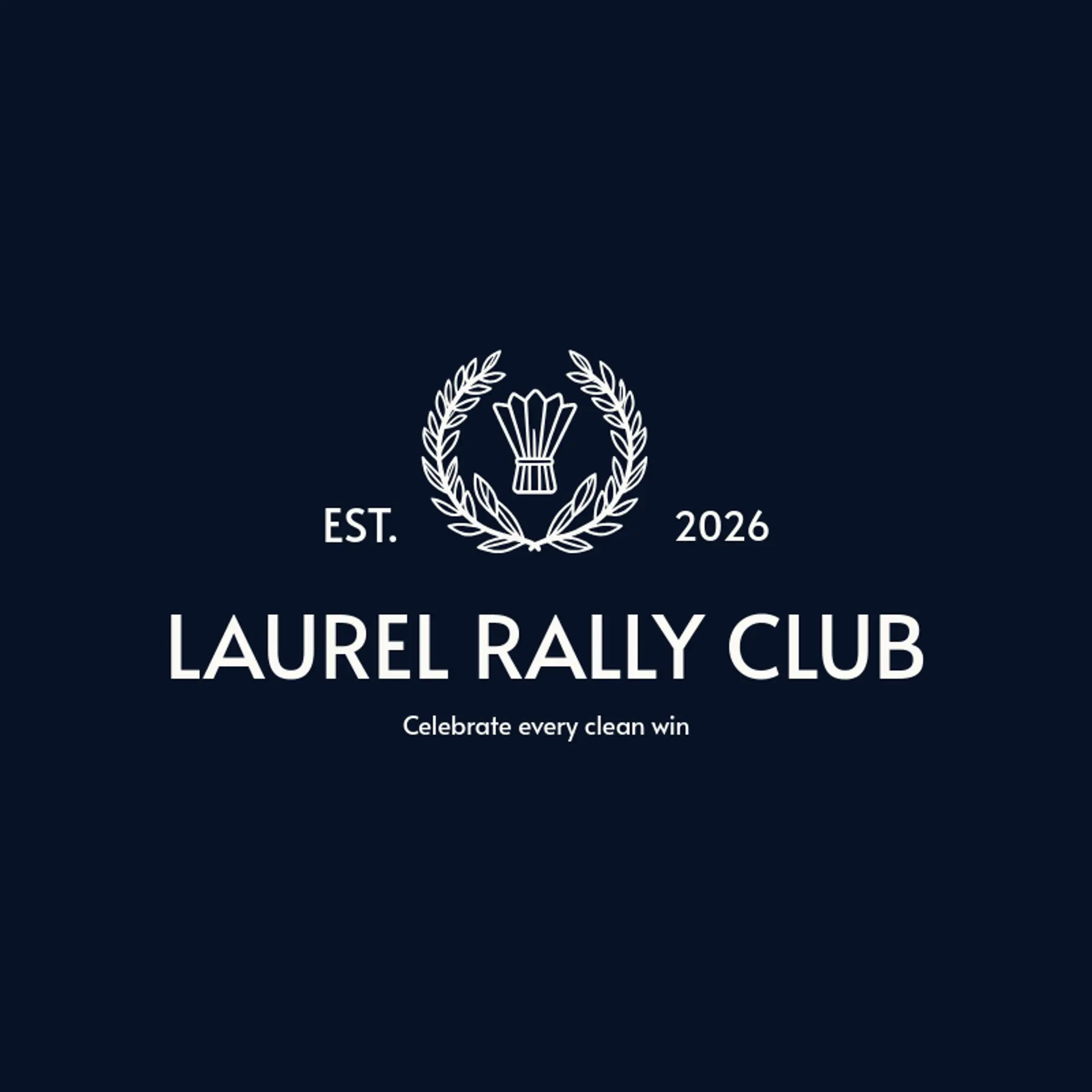 Laurel Rally Club logo for badminton