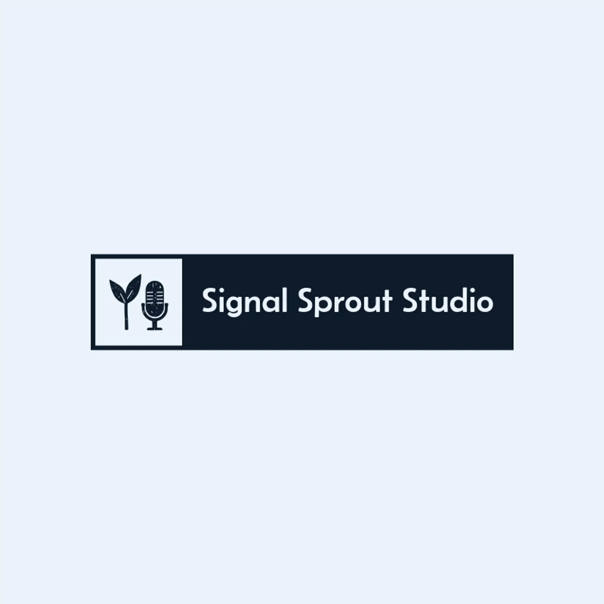Signal Sprout Studio logo for microphone