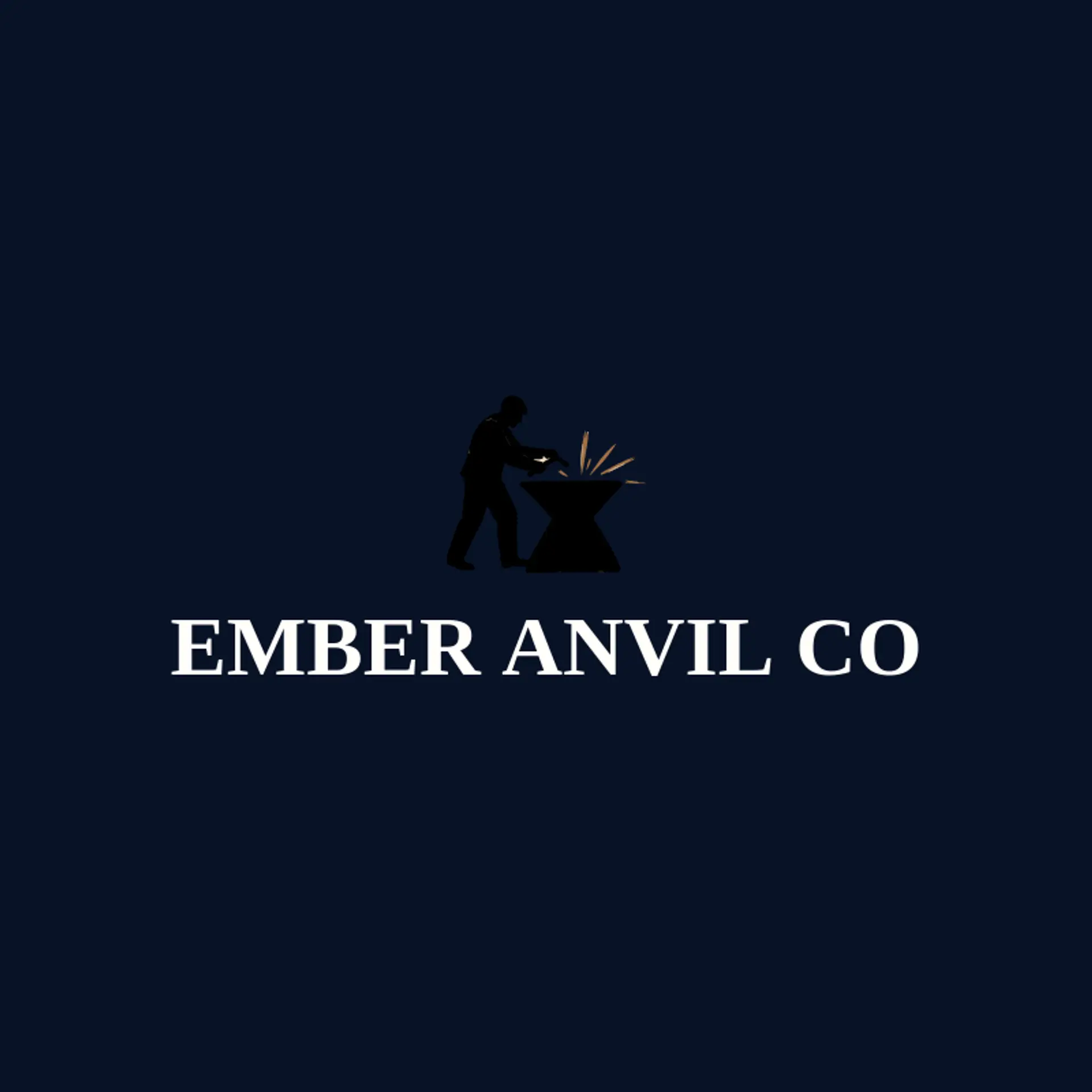 Ember Anvil Co logo for blacksmith