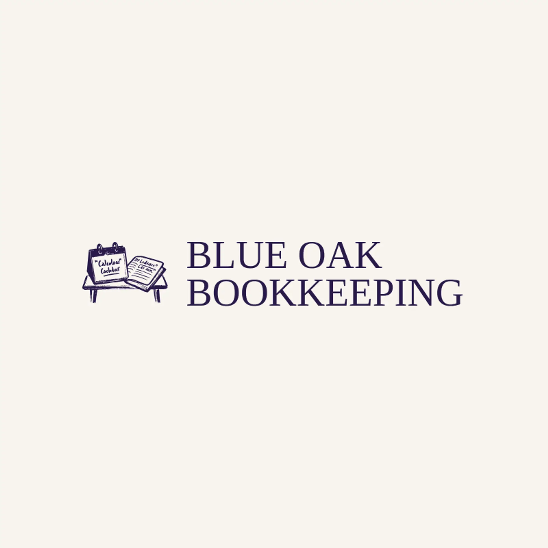 Blue Oak Bookkeeping logo for bookkeeping