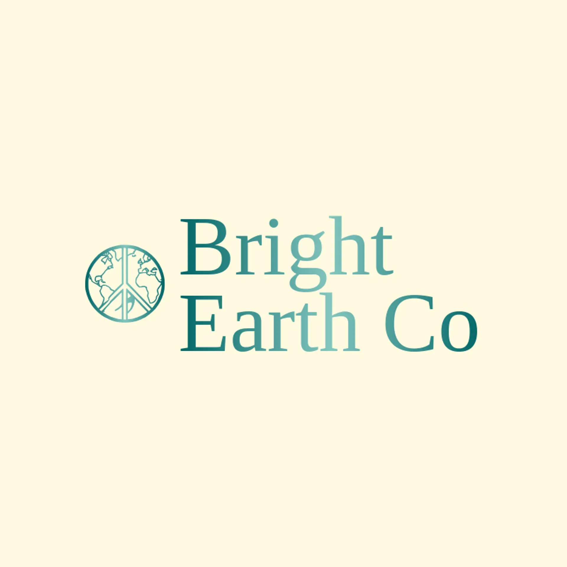 Bright Earth Co logo for hippie