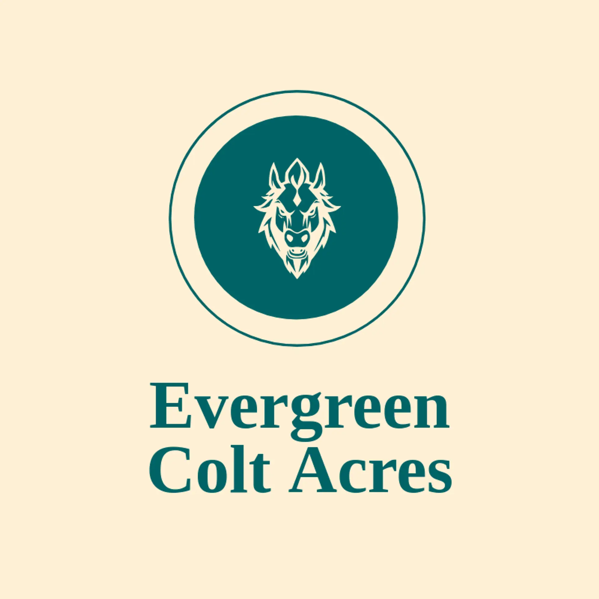 Evergreen Colt Acres logo for colt