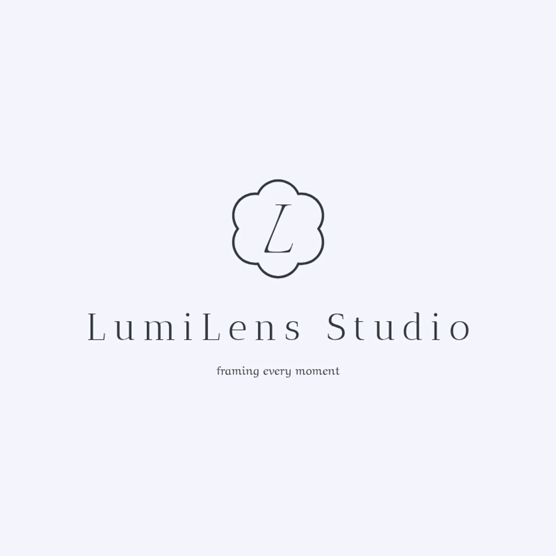 Lumina Lens Studio logo for photography studio