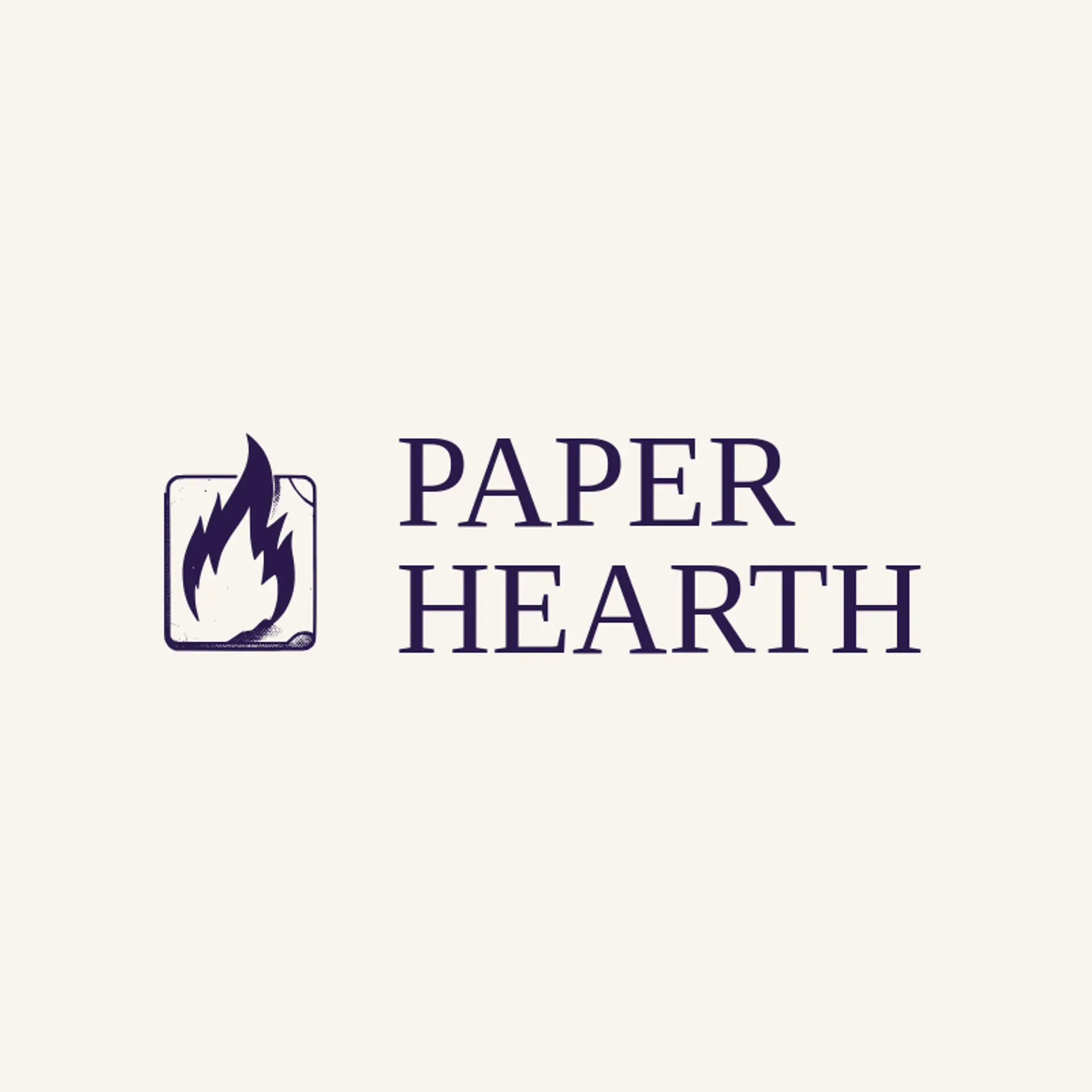 Paper Hearth logo for paper