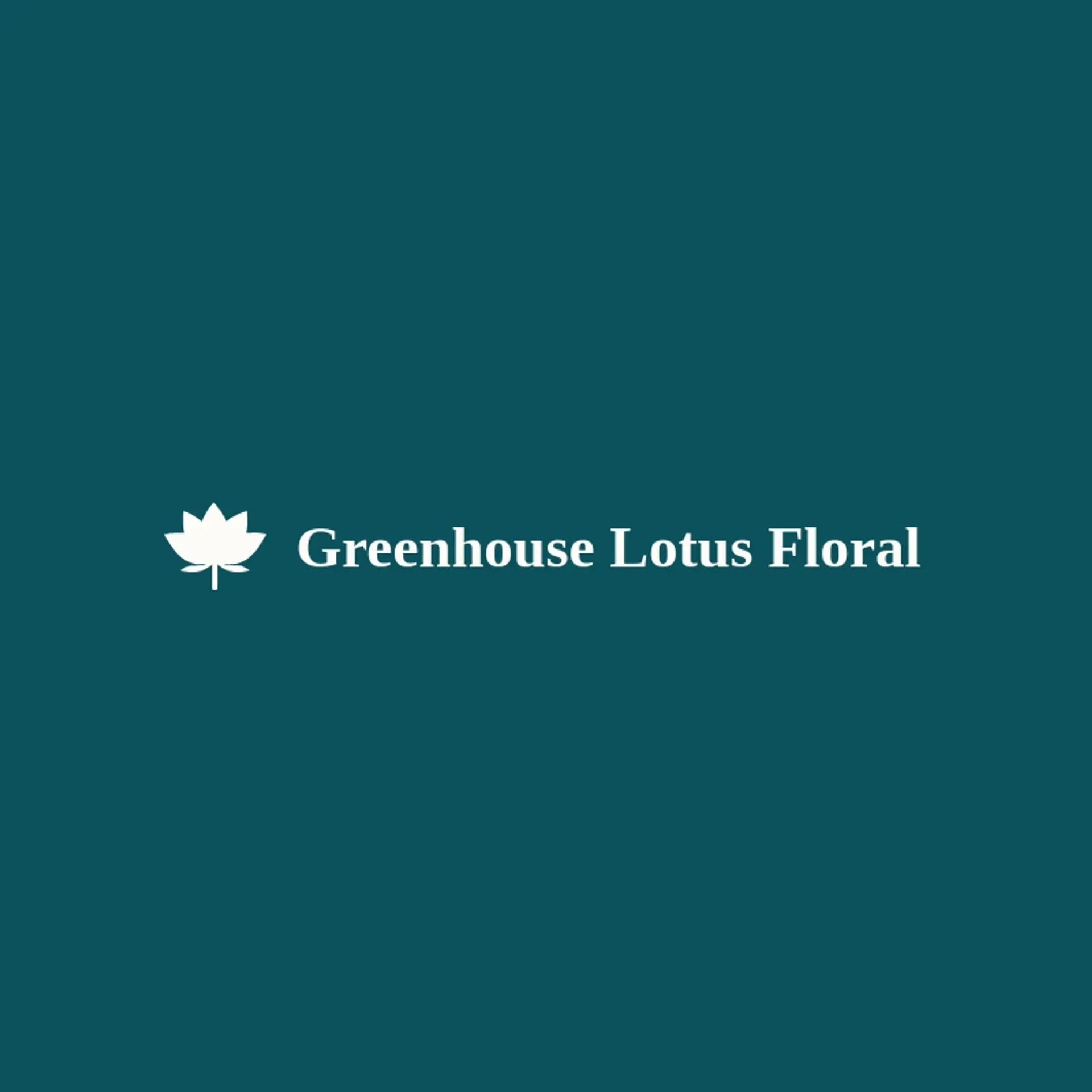 Greenhouse Lotus Floral logo for lotus flower