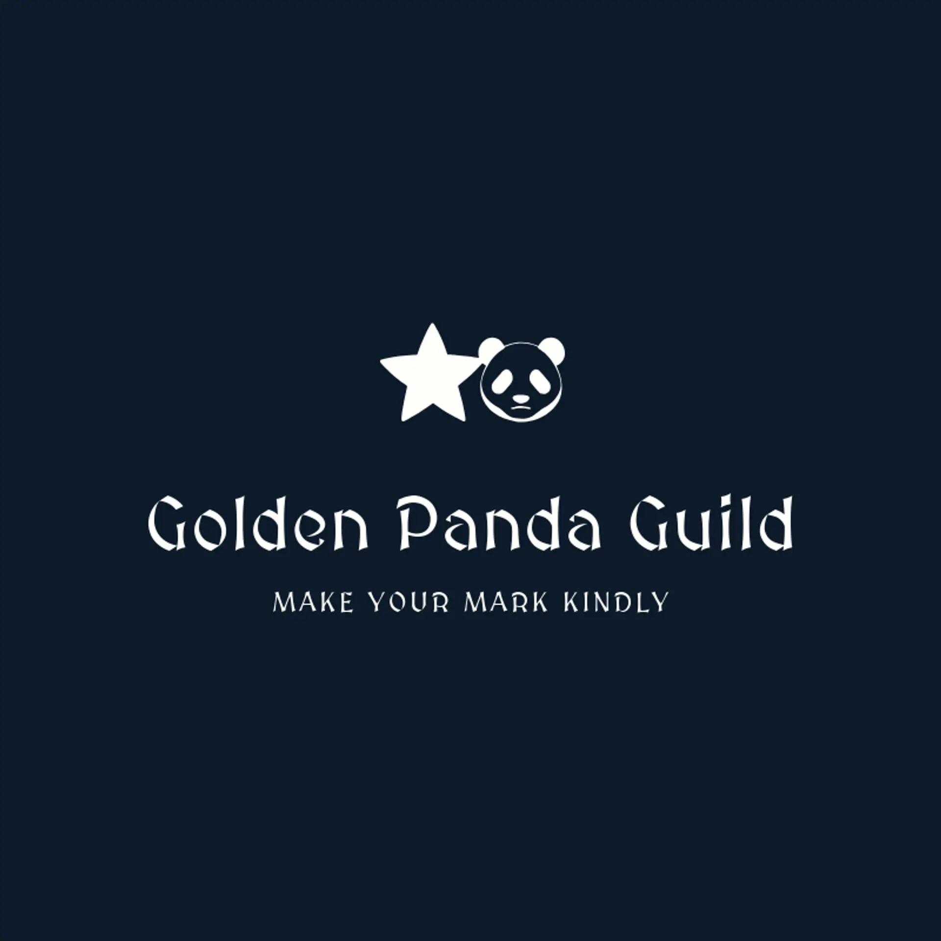 Golden Panda Guild logo for panda